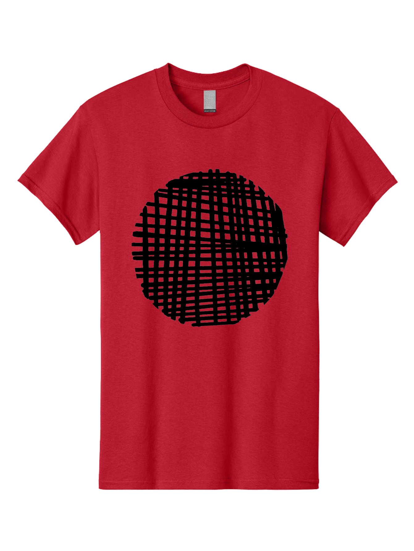 Black-Grid-Circle Men'S Graphic Tee, 100% Cotton, Comfortable Casual Summer Wear, Machine Washable, Disco Ball, Grid Pattern, Abstract Design, Black And Green, Modern Art, Geometric Shape, Spherical Object, Shiny Surface, Party Decoration - Aaa375