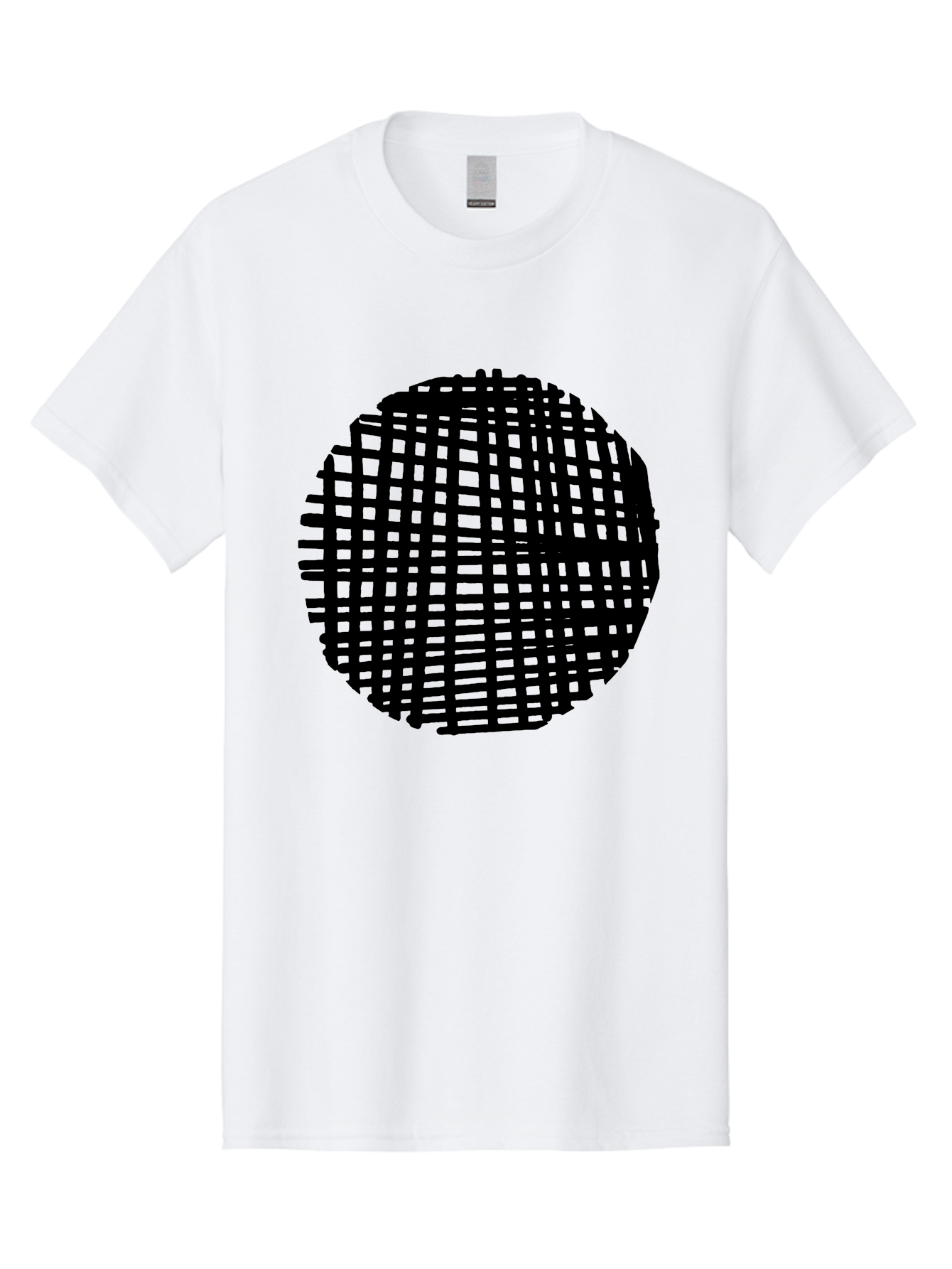 Black-Grid-Circle Men'S Graphic Tee, 100% Cotton, Comfortable Casual Summer Wear, Machine Washable, Disco Ball, Grid Pattern, Abstract Design, Black And Green, Modern Art, Geometric Shape, Spherical Object, Shiny Surface, Party Decoration - Aaa375
