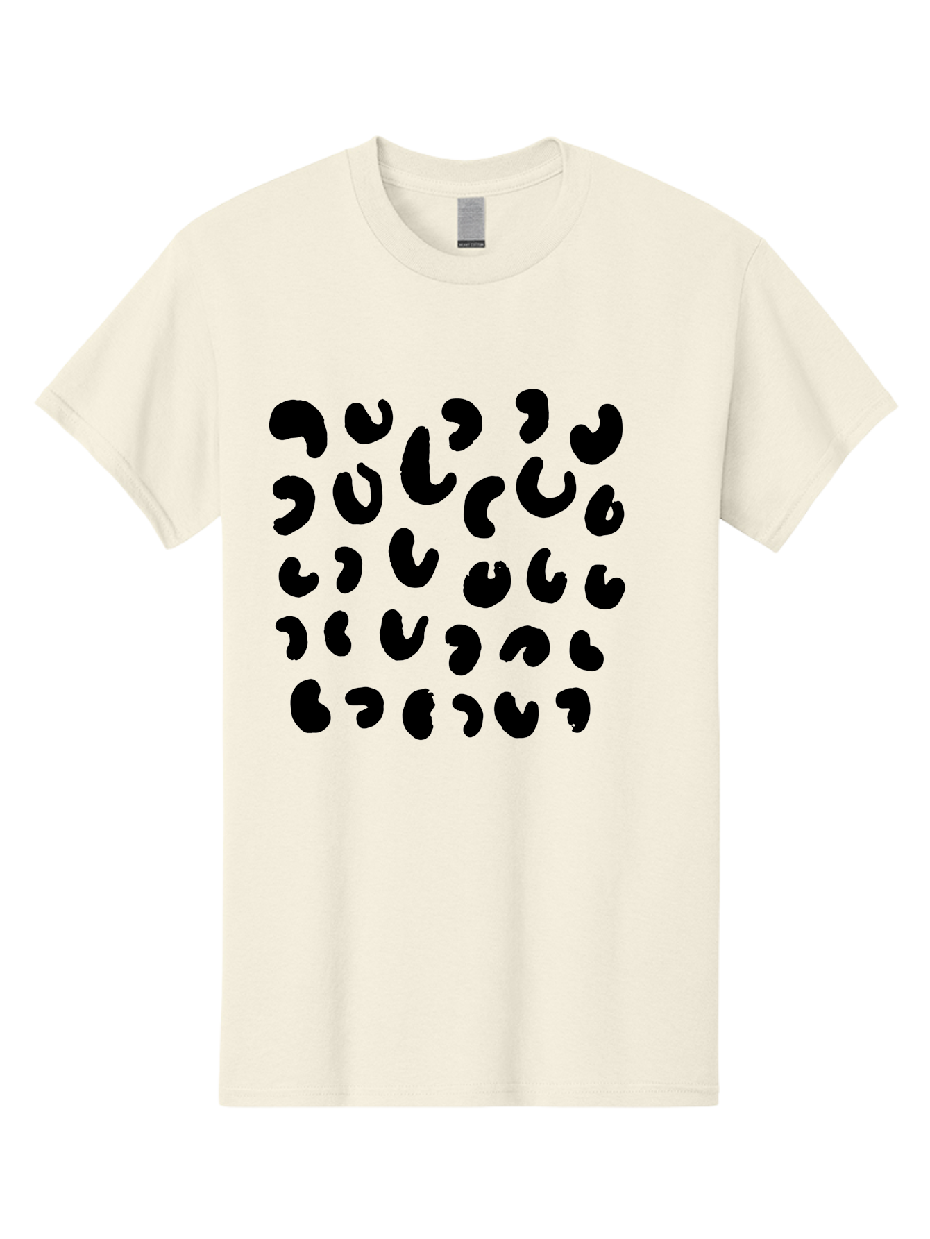 Black-Leopard-Spots Men'S Graphic Tee, 100% Cotton, Comfortable Casual Summer Wear, Machine Washable, Black Qr Code, Abstract Design, Modern Pattern, Digital Scan, Futuristic Artwork, Tech Graphic, Unique Code - Aaa385