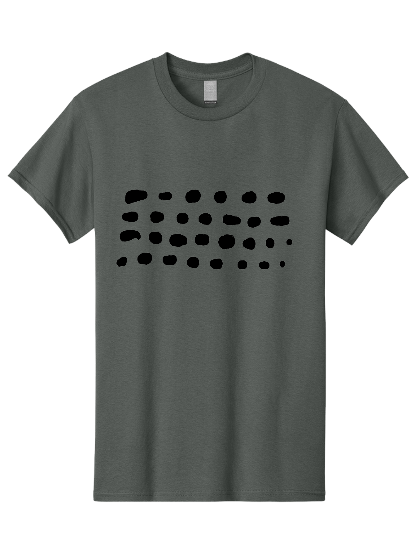 Braille-Text Men'S Graphic Tee, 100% Cotton, Comfortable Casual Summer Wear, Machine Washable, Braille Dots, Tactile Writing, Accessible Design, Assistive Technology, Visual Impairment, Disability Awareness, Raised Dots - Aaa400