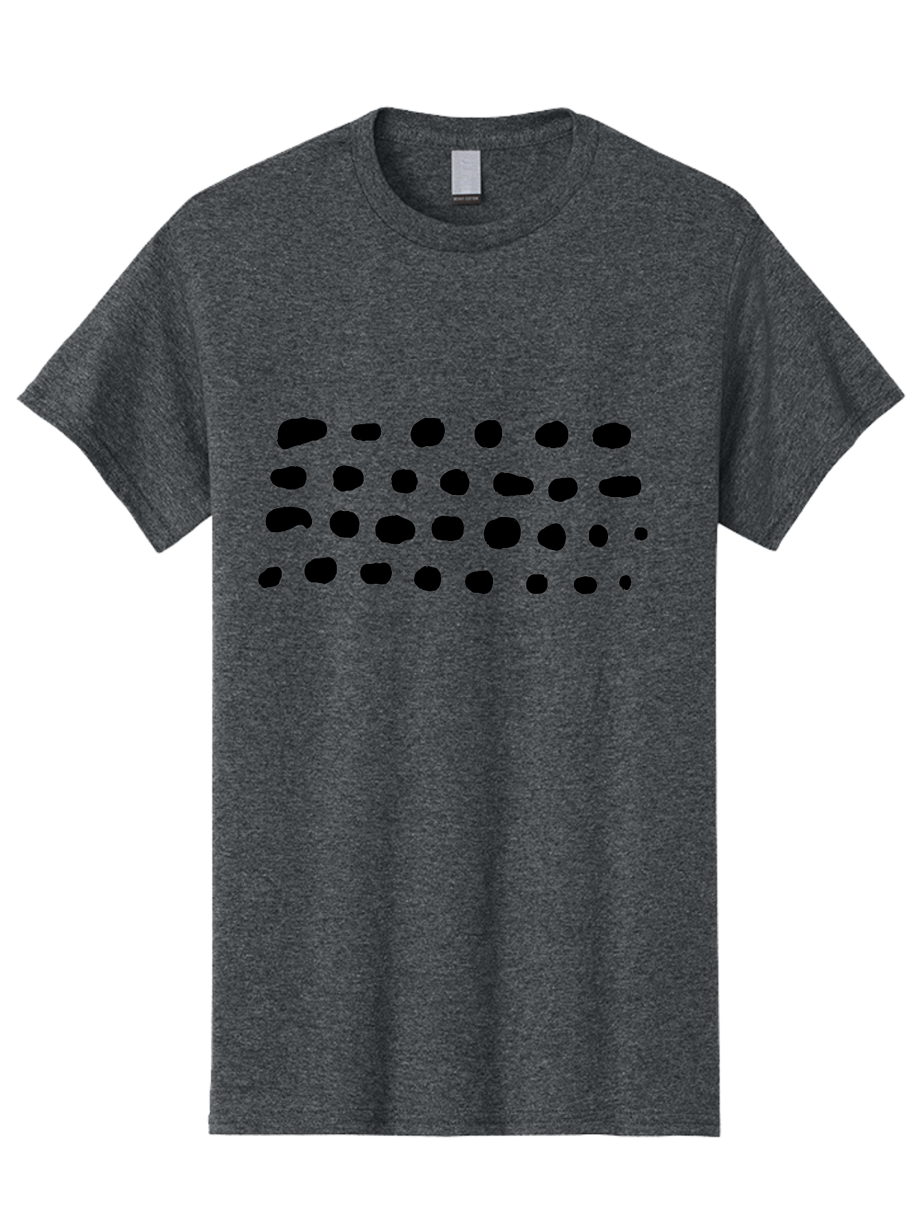 Braille-Text Men'S Graphic Tee, 100% Cotton, Comfortable Casual Summer Wear, Machine Washable, Braille Dots, Tactile Writing, Accessible Design, Assistive Technology, Visual Impairment, Disability Awareness, Raised Dots - Aaa400