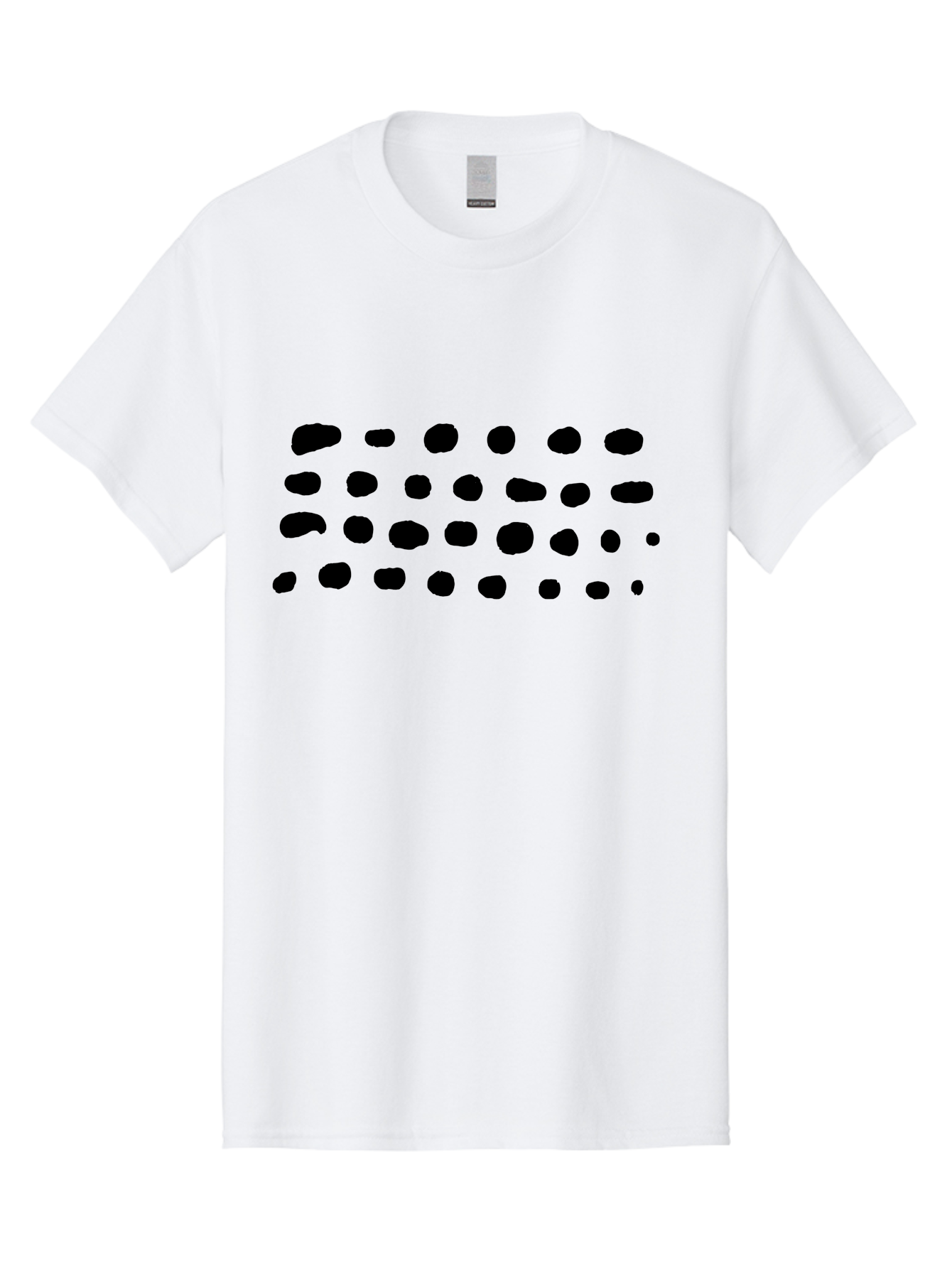 Braille-Text Men'S Graphic Tee, 100% Cotton, Comfortable Casual Summer Wear, Machine Washable, Braille Dots, Tactile Writing, Accessible Design, Assistive Technology, Visual Impairment, Disability Awareness, Raised Dots - Aaa400