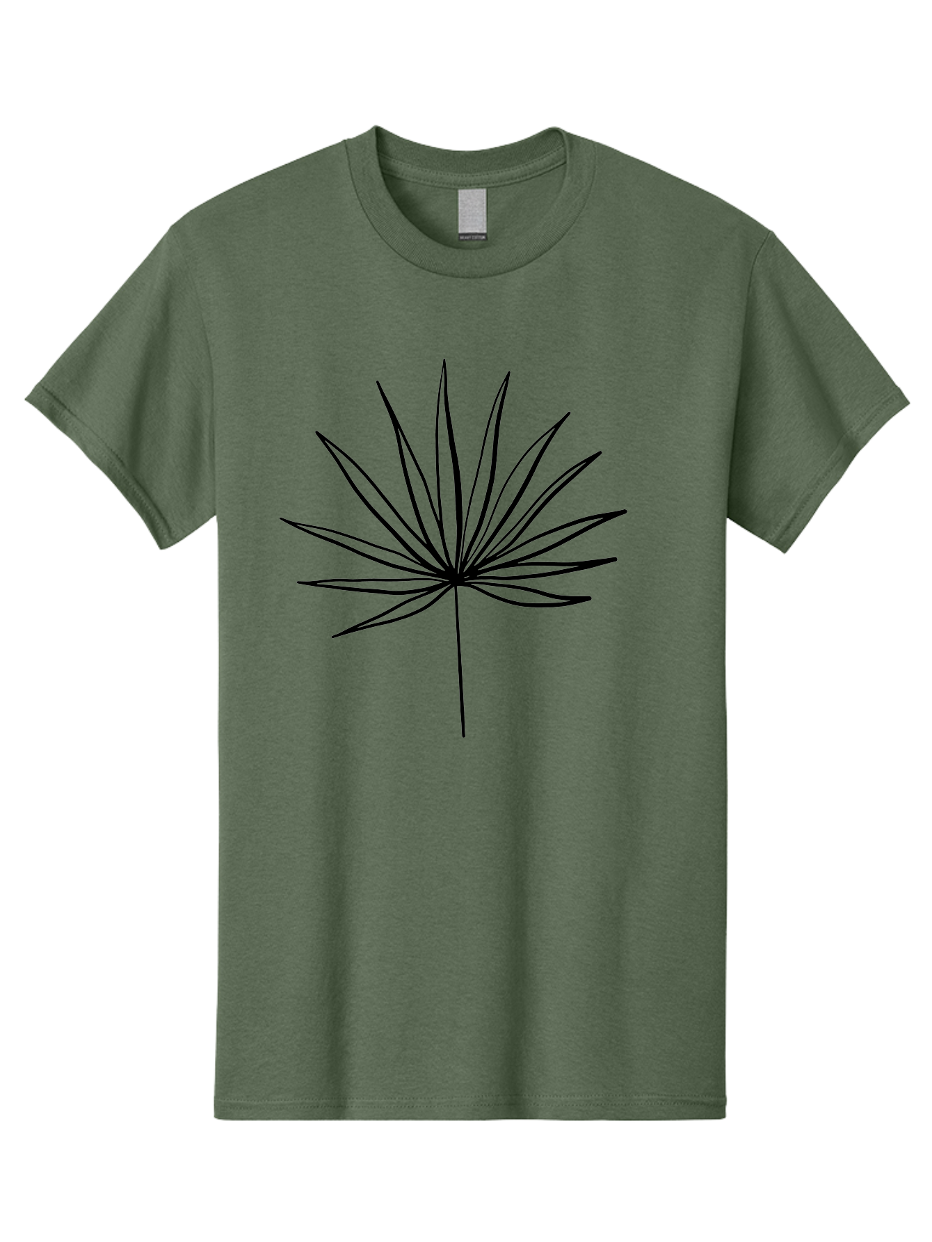 Cannabis-Leaf-1 Men'S Graphic Tee, 100% Cotton, Comfortable Casual Summer Wear, Machine Washable, Marijuana Leaf, Cannabis Symbol, Black Silhouette, Minimalist Design, Simple Graphics, Leafy Pattern, Modern Illustration, Sleek Lines - Aaa406