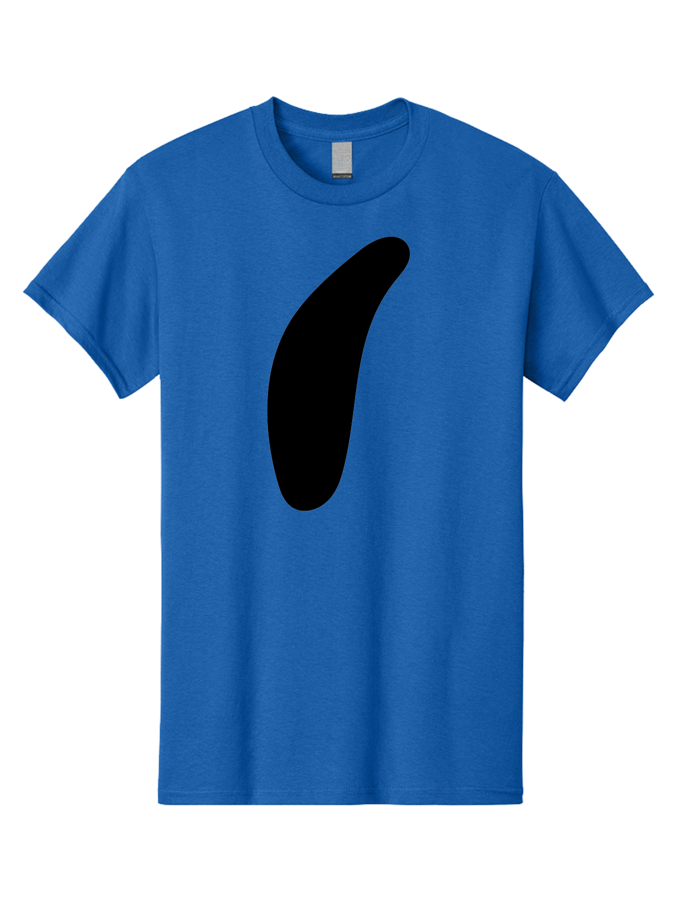 Comma Men'S Graphic Tee, 100% Cotton, Comfortable Casual Summer Wear, Machine Washable, Black Comma, Punctuation Mark, Minimalist Design, Simple Shape, Bold Typography, Modern Graphic - Aaa416