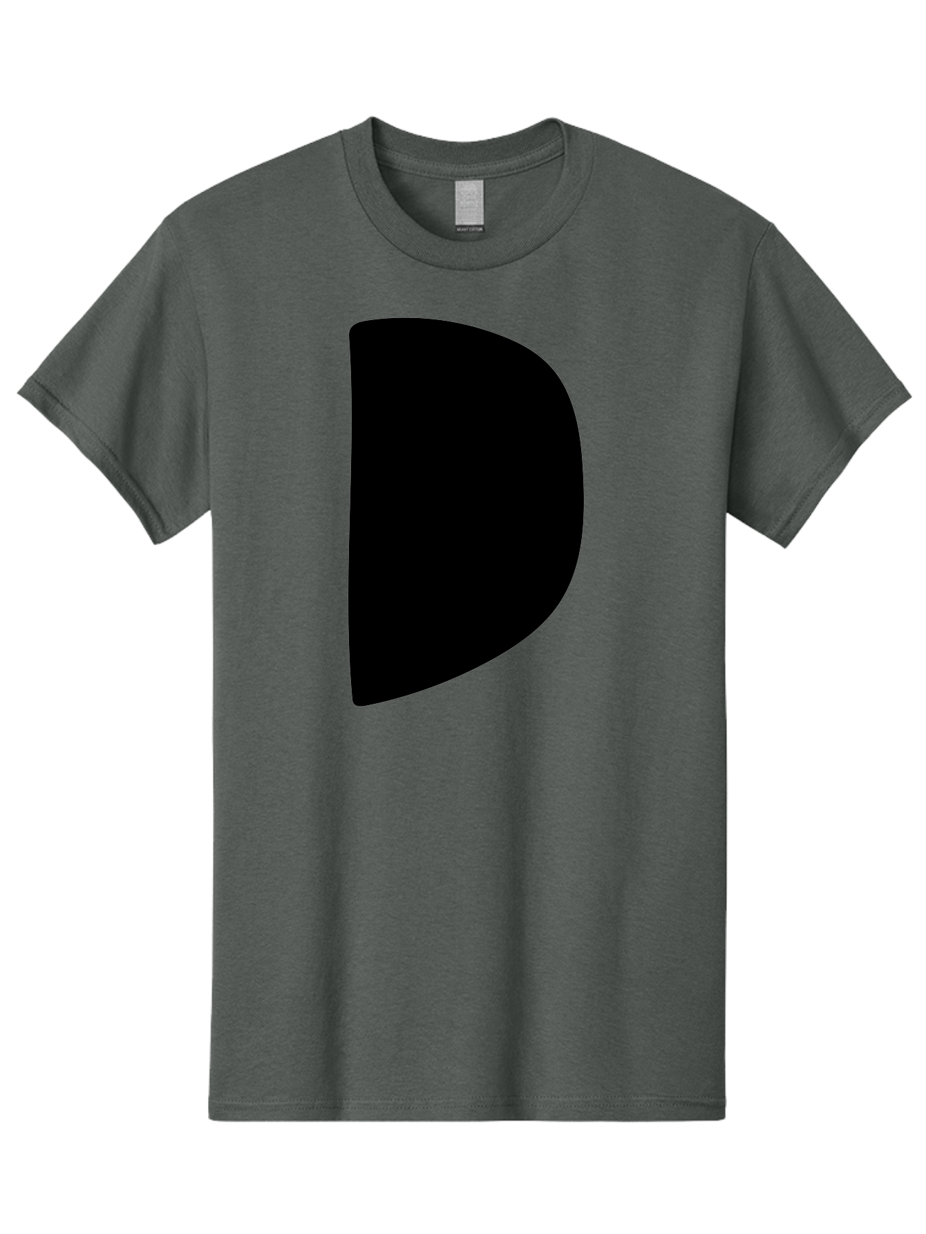 D Men'S Graphic Tee, 100% Cotton, Comfortable Casual Summer Wear, Machine Washable, Modern Typography, Bold Font, Minimalist Design, Sleek Lettering, Simple Shapes, Graphic Design Elements, Abstract Art, Black And Green Color Scheme - Aaa421