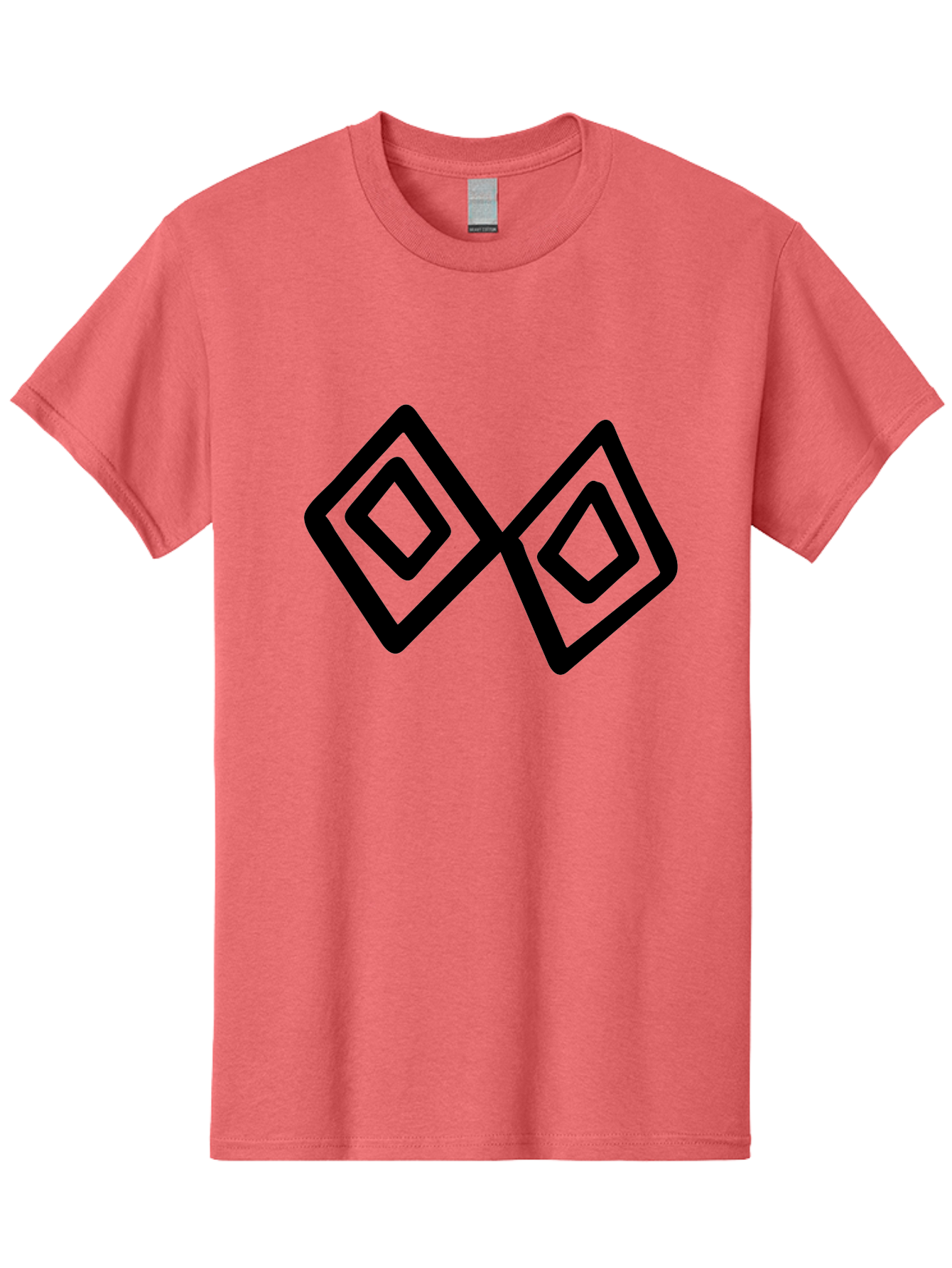 Diamond-Shapes Men'S Graphic Tee, 100% Cotton, Comfortable Casual Summer Wear, Machine Washable, Diamond Shapes, Geometric Design, Black And Green, Logo Design, Modern Graphics, Abstract Art, Symmetrical Shapes, Minimalist Logo - Aaa423