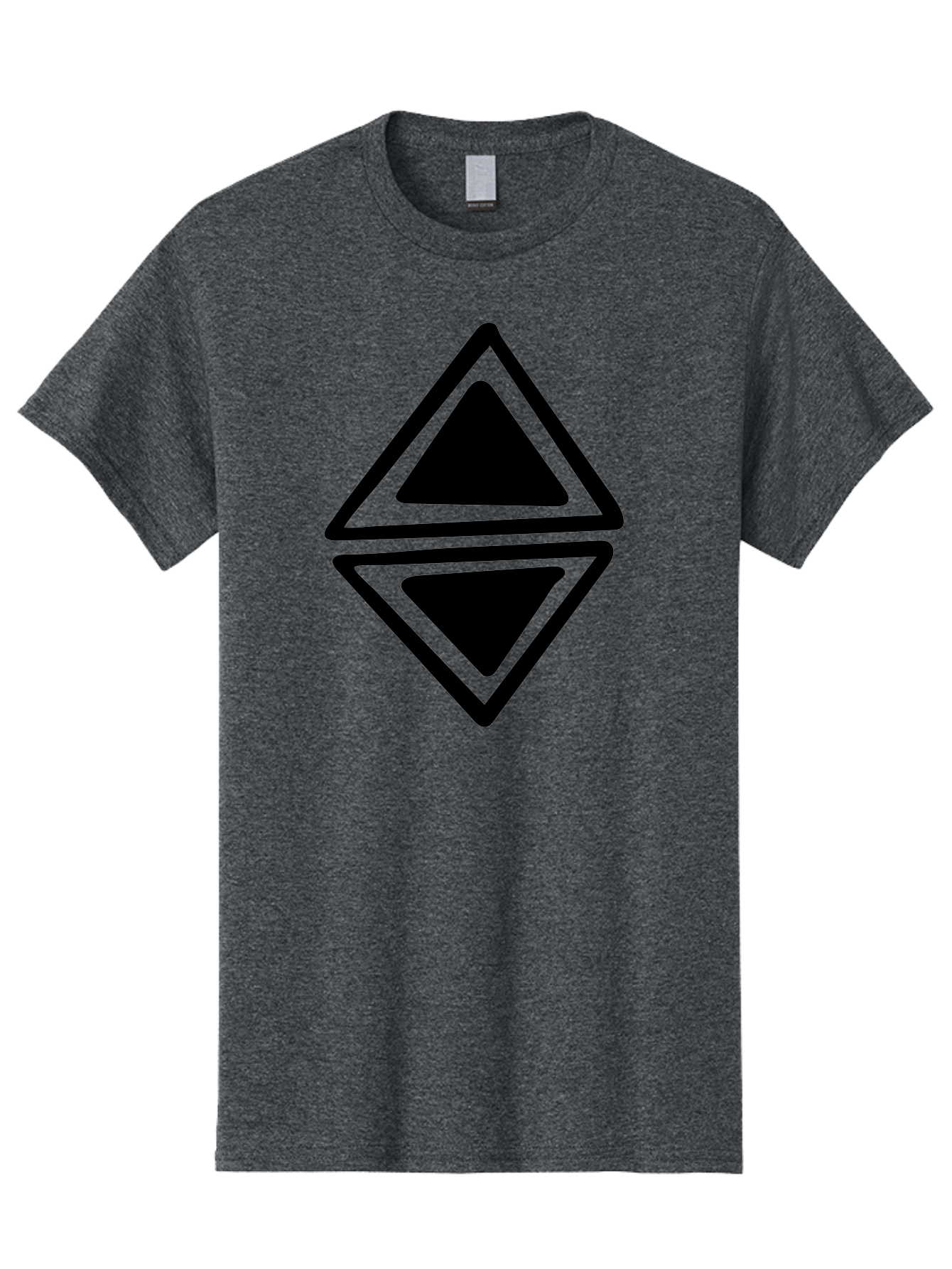 Ethereum-Logo Men'S Graphic Tee, 100% Cotton, Comfortable Casual Summer Wear, Machine Washable, Solana Cryptocurrency Logo, Black Diamond Shape, Geometric Design, Cryptocurrency Symbol, Blockchain Technology, Solana Branding, - Aaa430