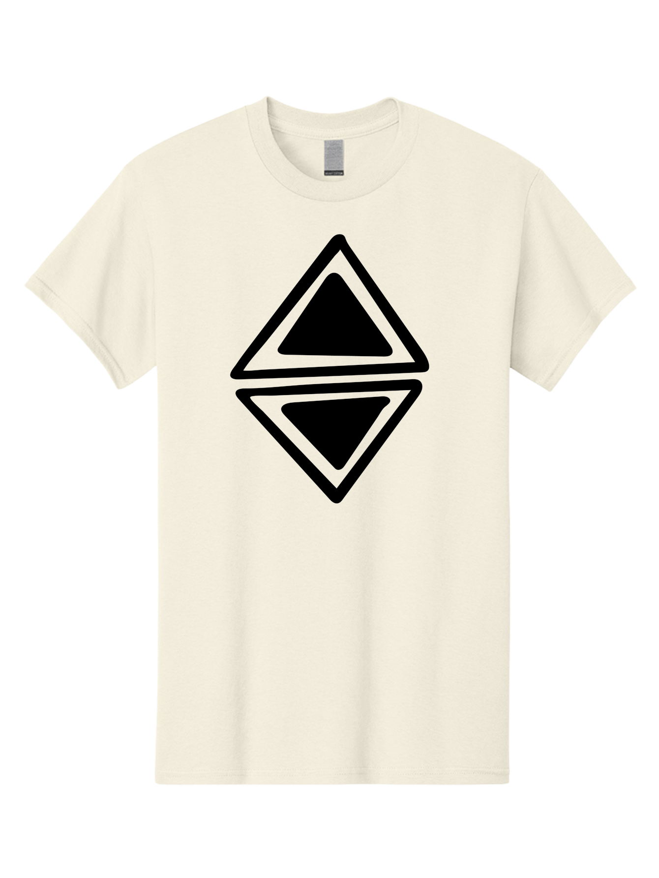 Ethereum-Logo Men'S Graphic Tee, 100% Cotton, Comfortable Casual Summer Wear, Machine Washable, Solana Cryptocurrency Logo, Black Diamond Shape, Geometric Design, Cryptocurrency Symbol, Blockchain Technology, Solana Branding, - Aaa430