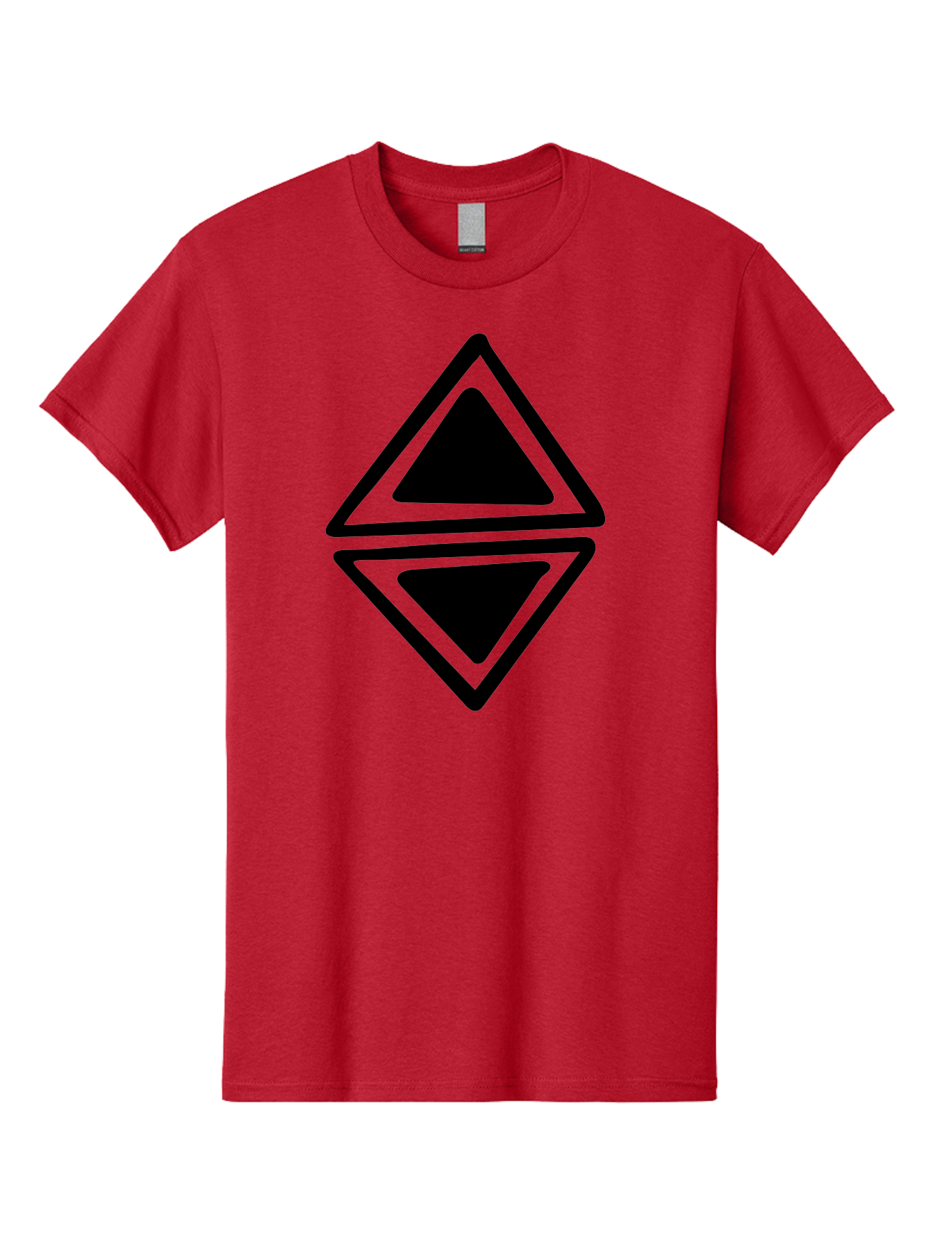 Ethereum-Logo Men'S Graphic Tee, 100% Cotton, Comfortable Casual Summer Wear, Machine Washable, Solana Cryptocurrency Logo, Black Diamond Shape, Geometric Design, Cryptocurrency Symbol, Blockchain Technology, Solana Branding, - Aaa430