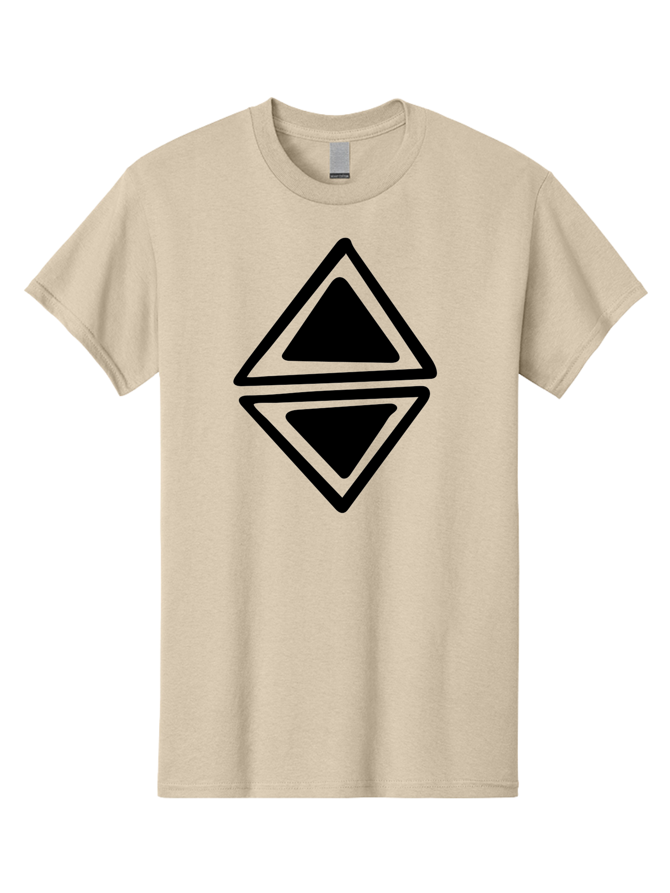Ethereum-Logo Men'S Graphic Tee, 100% Cotton, Comfortable Casual Summer Wear, Machine Washable, Solana Cryptocurrency Logo, Black Diamond Shape, Geometric Design, Cryptocurrency Symbol, Blockchain Technology, Solana Branding, - Aaa430