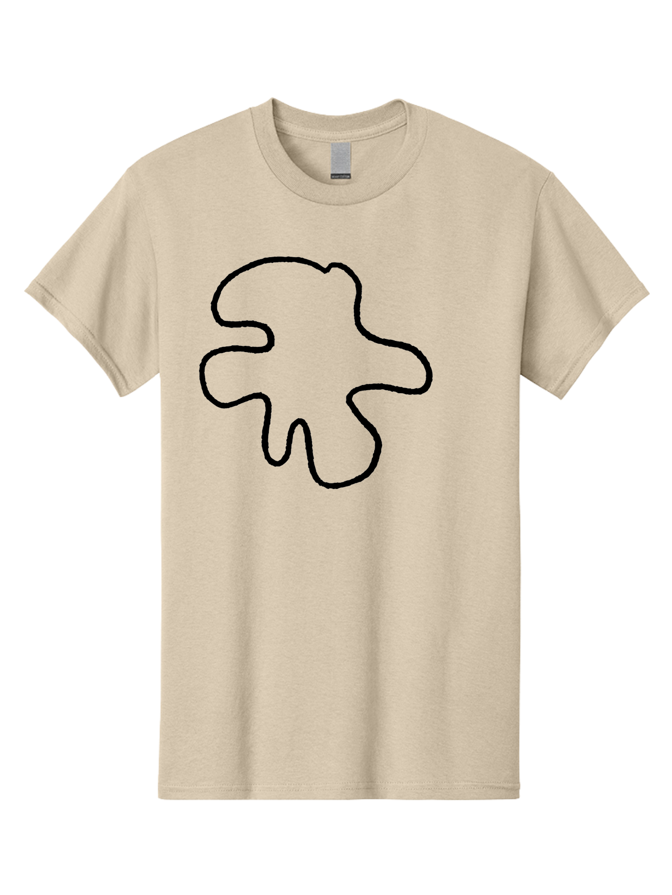 Four-Leaf-Clover Men'S Graphic Tee, 100% Cotton, Comfortable Casual Summer Wear, Machine Washable, Four Leaf Clover, Black Outline, Simple Graphics, Minimalist Design, Symbolic Charm, Good Luck Symbol, Abstract Shapes, Simple Illustration - Aaa435