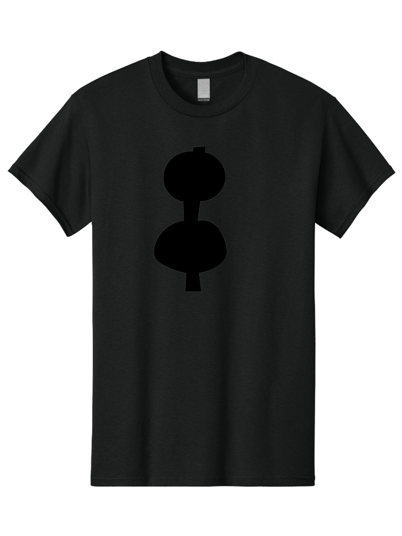 Hourglass Men'S Graphic Tee, 100% Cotton, Comfortable Casual Summer Wear, Machine Washable, Dumbbell Icon, Fitness Symbol, Gym Equipment, Workout Tool, Exercise Accessory, Physical Fitness, Bodybuilding - Aaa437
