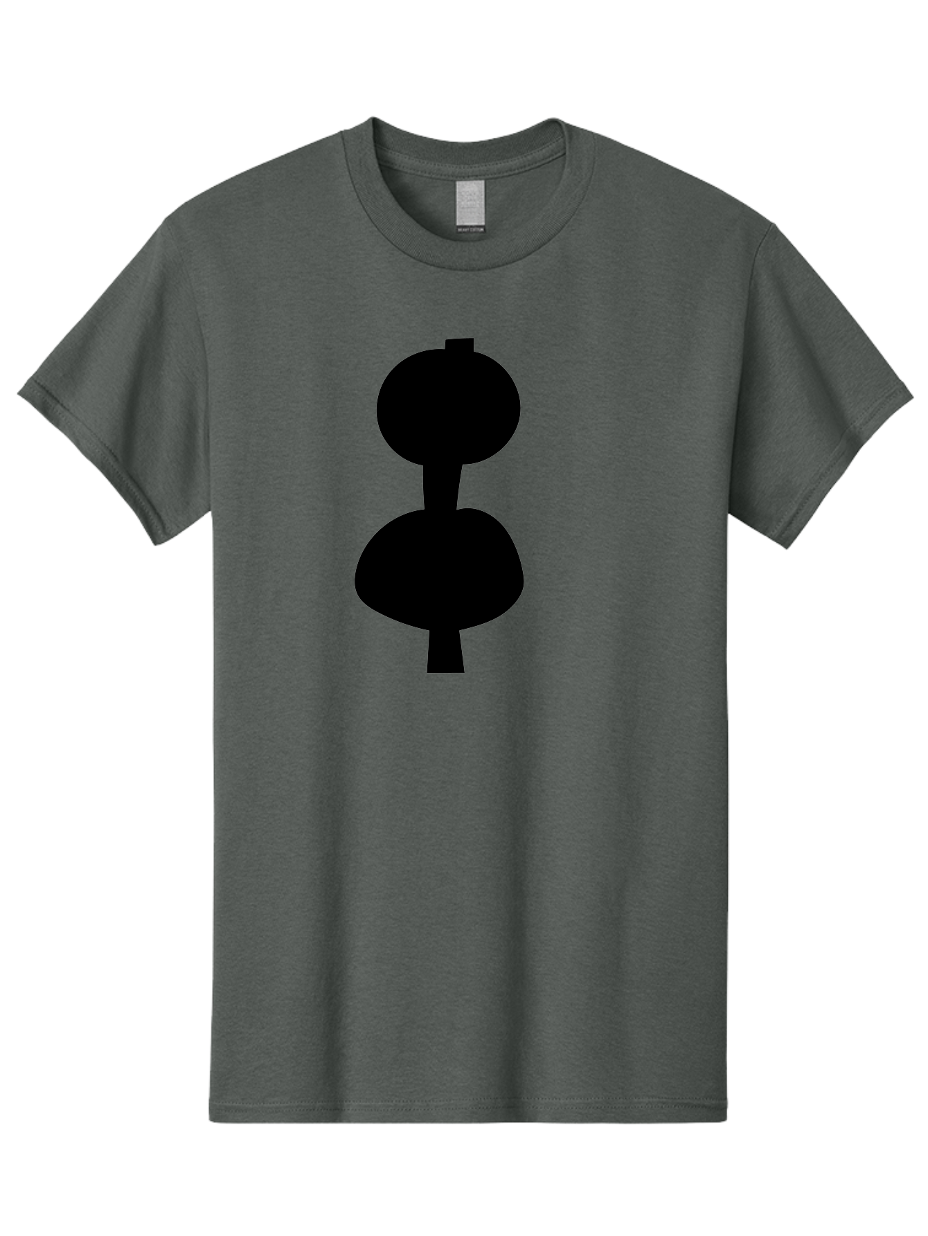 Hourglass Men'S Graphic Tee, 100% Cotton, Comfortable Casual Summer Wear, Machine Washable, Dumbbell Icon, Fitness Symbol, Gym Equipment, Workout Tool, Exercise Accessory, Physical Fitness, Bodybuilding - Aaa437