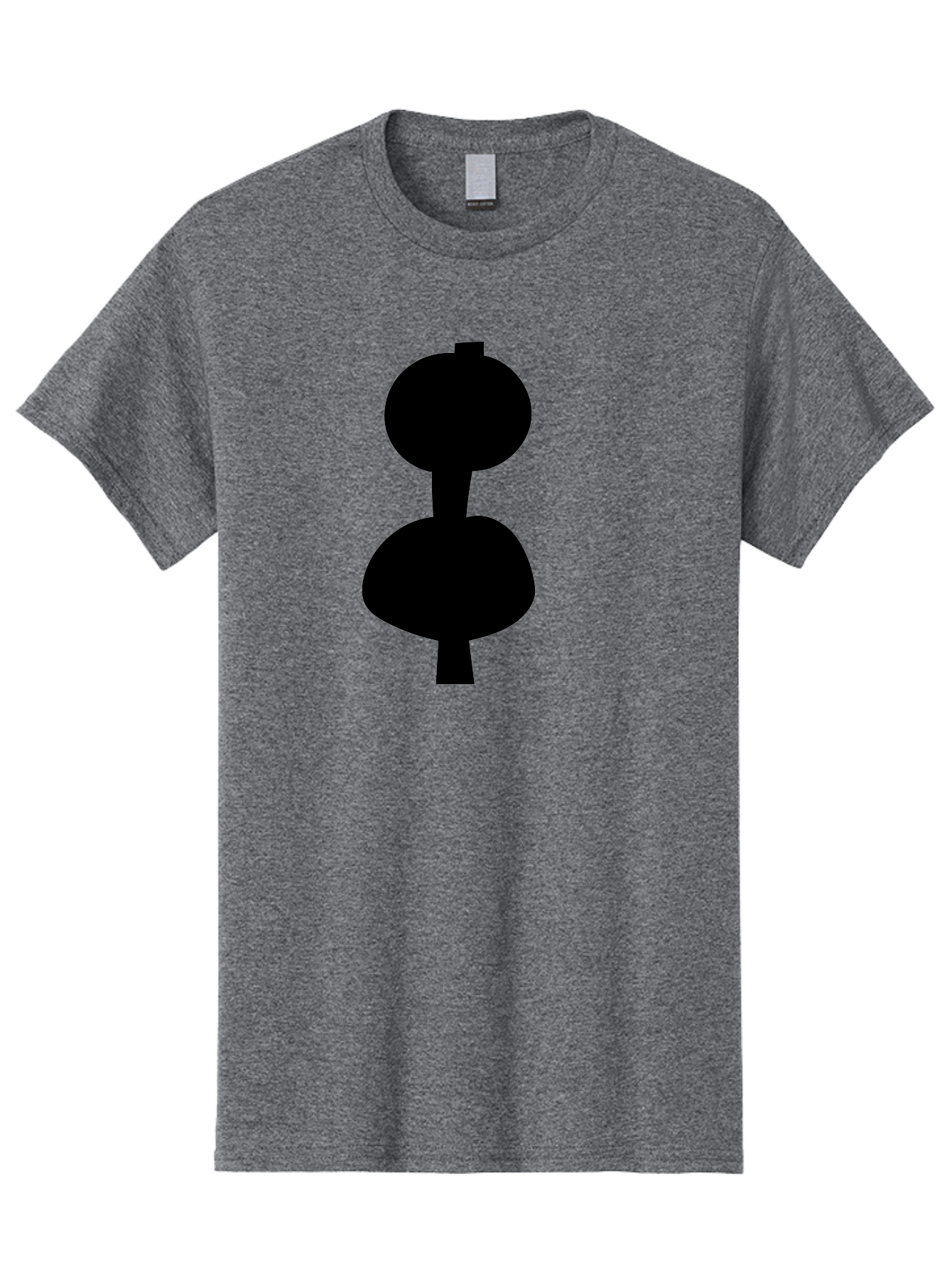 Hourglass Men'S Graphic Tee, 100% Cotton, Comfortable Casual Summer Wear, Machine Washable, Dumbbell Icon, Fitness Symbol, Gym Equipment, Workout Tool, Exercise Accessory, Physical Fitness, Bodybuilding - Aaa437