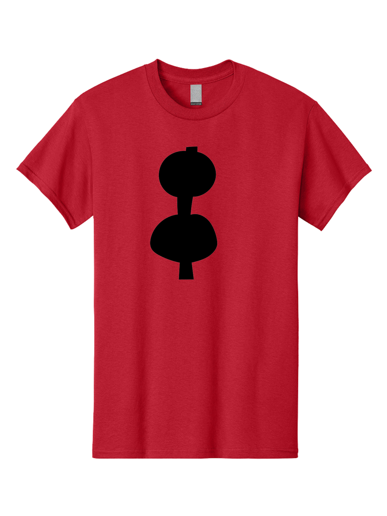 Hourglass Men'S Graphic Tee, 100% Cotton, Comfortable Casual Summer Wear, Machine Washable, Dumbbell Icon, Fitness Symbol, Gym Equipment, Workout Tool, Exercise Accessory, Physical Fitness, Bodybuilding - Aaa437