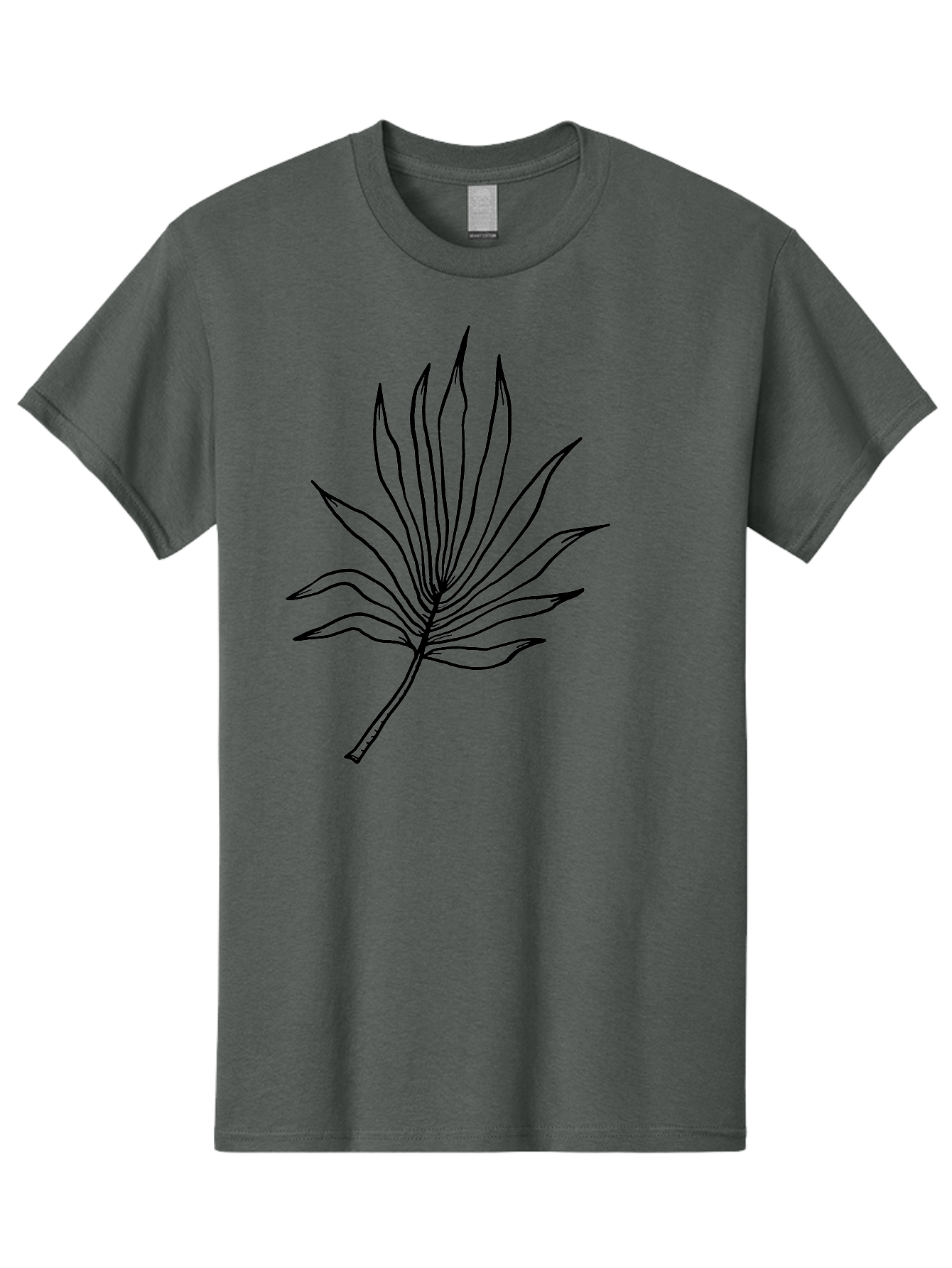Leaf-1 Men'S Graphic Tee, 100% Cotton, Comfortable Casual Summer Wear, Machine Washable, Marijuana Leaf, Cannabis Symbol, Black Outline, Simple Design, Minimalist Art, Leaf Illustration, Pot Leaf, Cannabis Leaf Art, Weed Symbol, - Aaa442