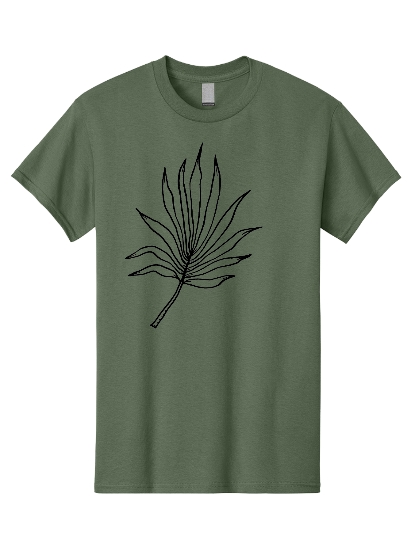 Leaf-1 Men'S Graphic Tee, 100% Cotton, Comfortable Casual Summer Wear, Machine Washable, Marijuana Leaf, Cannabis Symbol, Black Outline, Simple Design, Minimalist Art, Leaf Illustration, Pot Leaf, Cannabis Leaf Art, Weed Symbol, - Aaa442