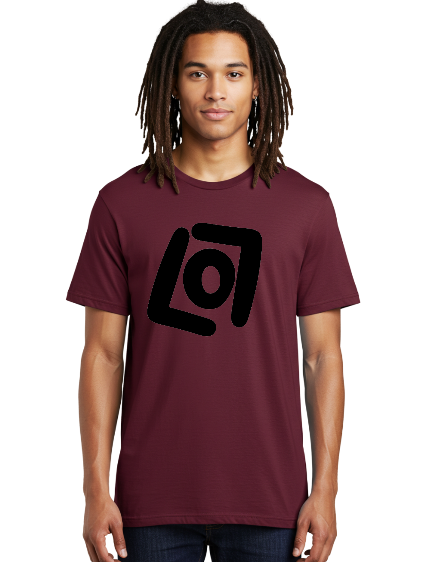 Lo7 Men'S Graphic Tee, 100% Cotton, Comfortable Casual Summer Wear, Machine Washable, Stylized Logo, Modern Design, Abstract Shapes, Geometric Pattern, Minimalist Art, Bold Lines, Unique Typography - Aaa460
