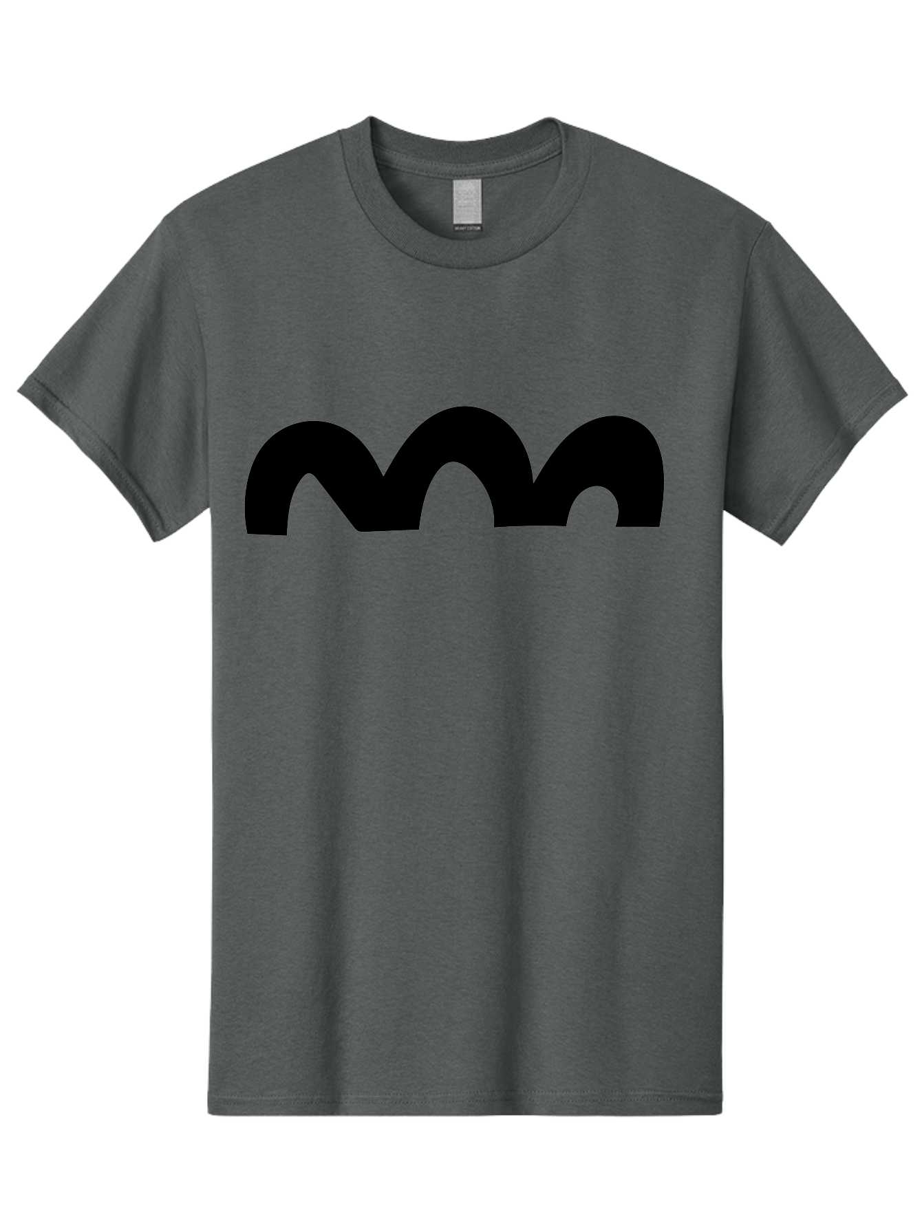 Mastodon-Logo Men'S Graphic Tee, 100% Cotton, Comfortable Casual Summer Wear, Machine Washable, Mastodon Logo, Black Logo, Stylized Letter M, Simple Design, Bold Typography, Social Media Icon - Aaa462