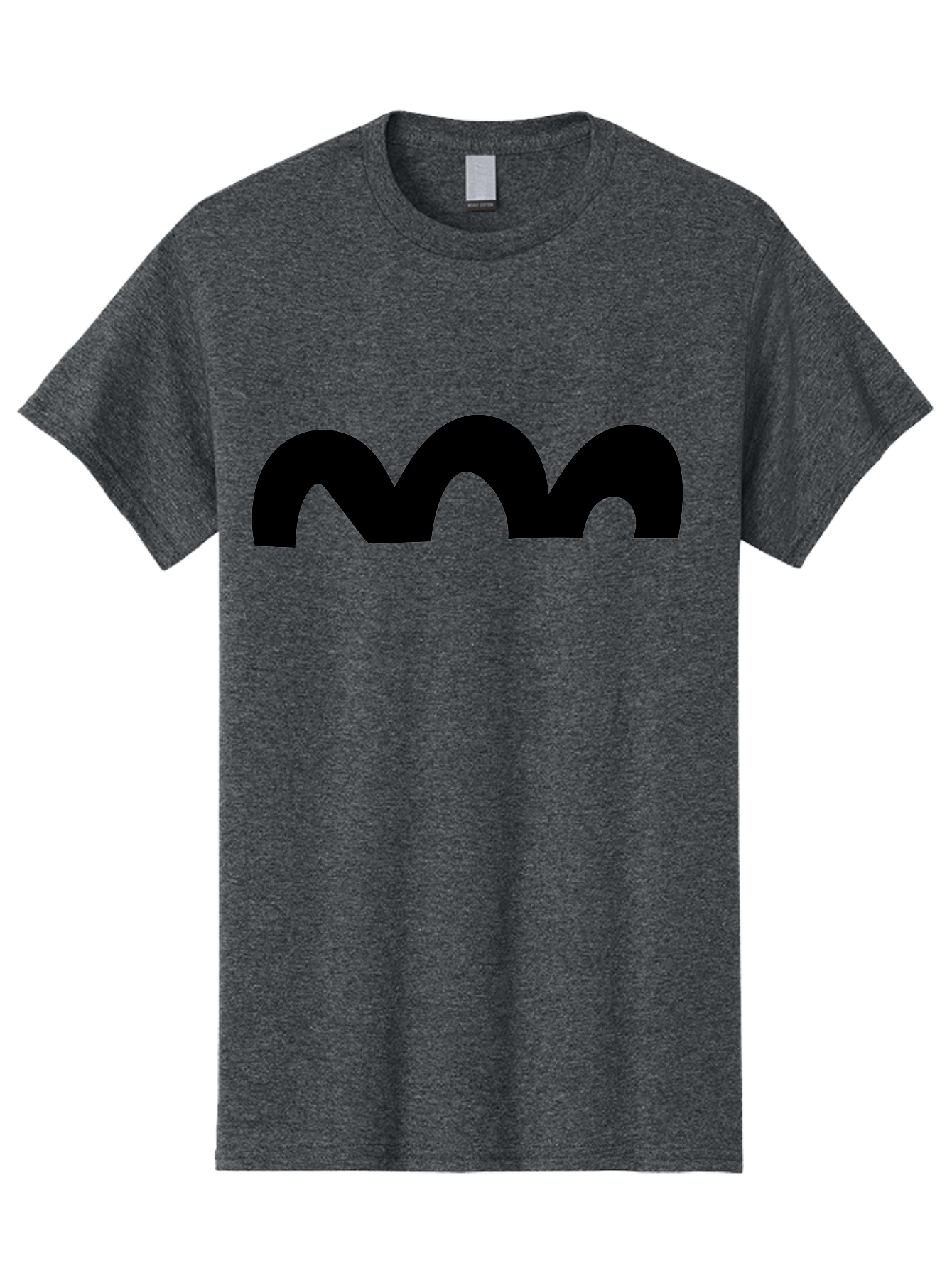 Mastodon-Logo Men'S Graphic Tee, 100% Cotton, Comfortable Casual Summer Wear, Machine Washable, Mastodon Logo, Black Logo, Stylized Letter M, Simple Design, Bold Typography, Social Media Icon - Aaa462