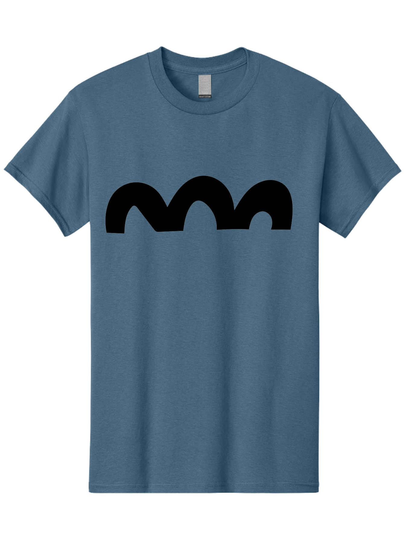 Mastodon-Logo Men'S Graphic Tee, 100% Cotton, Comfortable Casual Summer Wear, Machine Washable, Mastodon Logo, Black Logo, Stylized Letter M, Simple Design, Bold Typography, Social Media Icon - Aaa462
