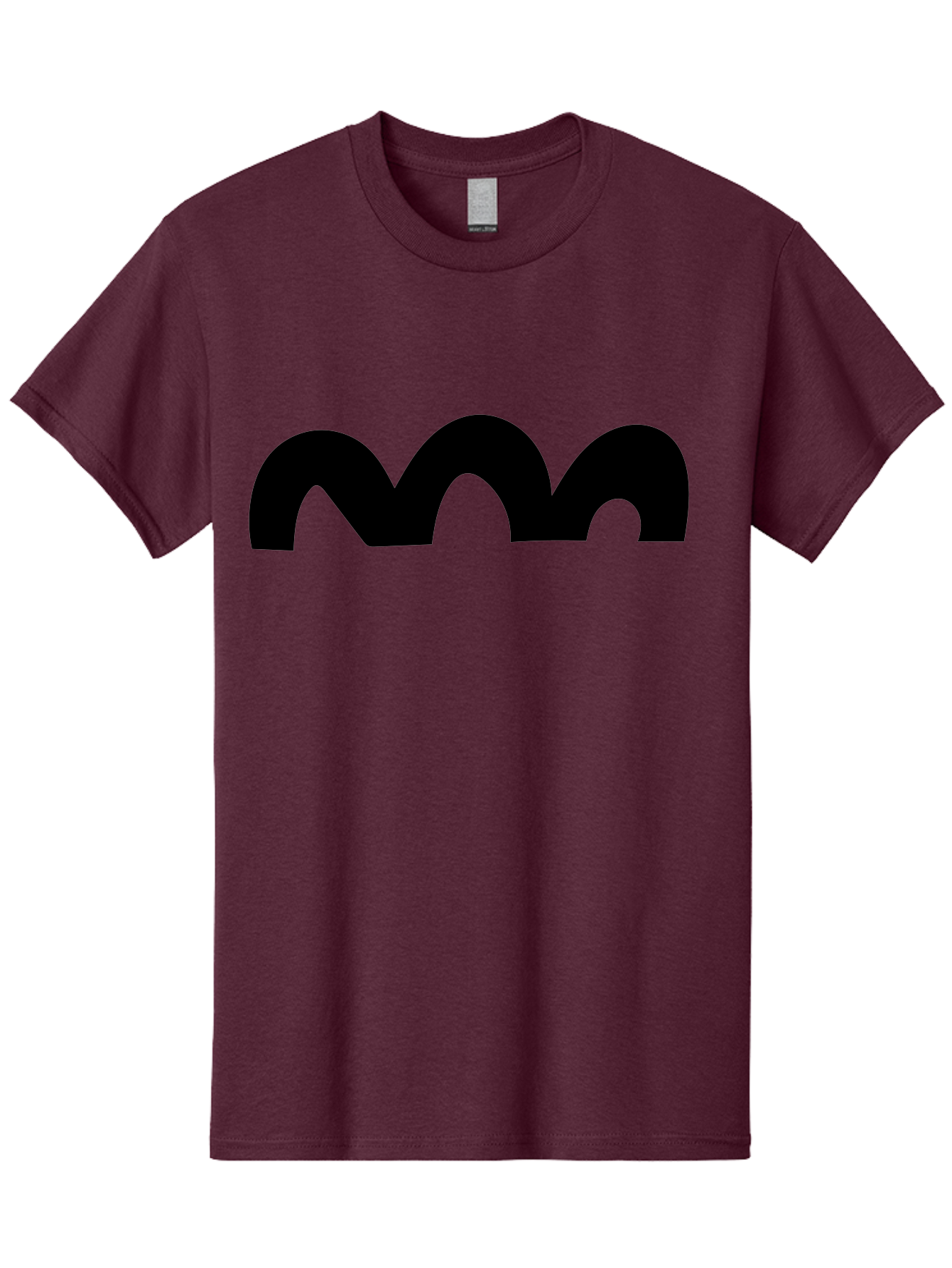 Mastodon-Logo Men'S Graphic Tee, 100% Cotton, Comfortable Casual Summer Wear, Machine Washable, Mastodon Logo, Black Logo, Stylized Letter M, Simple Design, Bold Typography, Social Media Icon - Aaa462