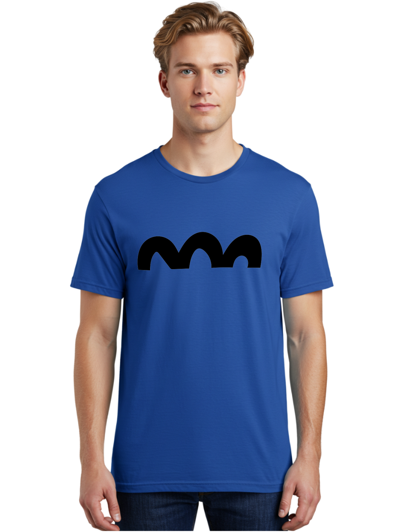 Mastodon-Logo Men'S Graphic Tee, 100% Cotton, Comfortable Casual Summer Wear, Machine Washable, Mastodon Logo, Black Logo, Stylized Letter M, Simple Design, Bold Typography, Social Media Icon - Aaa462