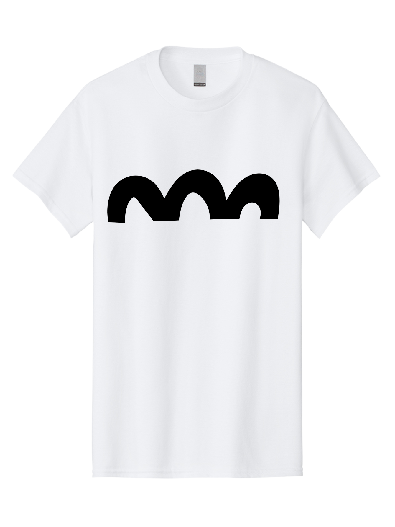 Mastodon-Logo Men'S Graphic Tee, 100% Cotton, Comfortable Casual Summer Wear, Machine Washable, Mastodon Logo, Black Logo, Stylized Letter M, Simple Design, Bold Typography, Social Media Icon - Aaa462