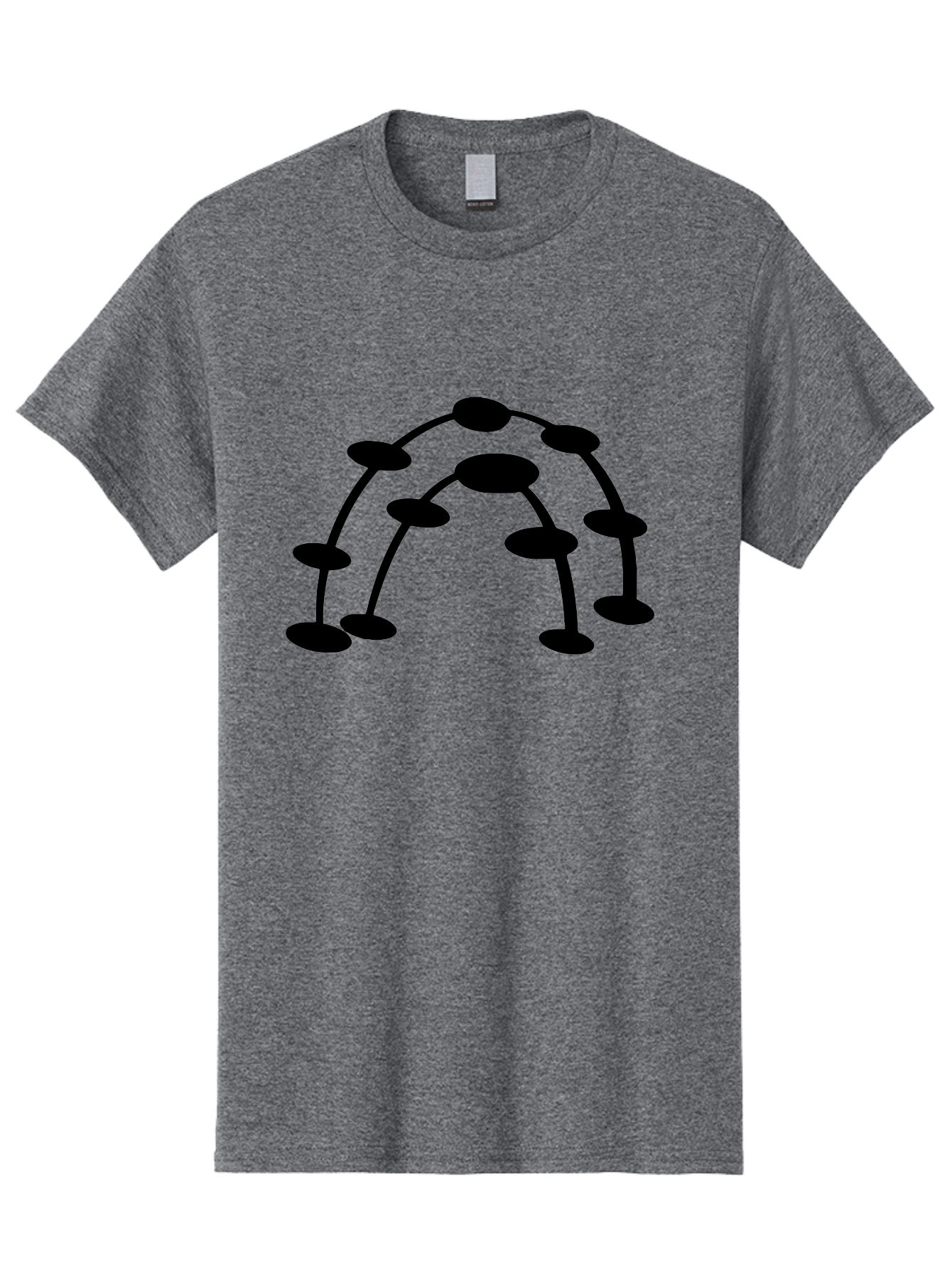Molecule-Structure Men'S Graphic Tee, 100% Cotton, Comfortable Casual Summer Wear, Machine Washable, Network Diagram, Interconnected Nodes, Abstract Design, Futuristic Illustration, Digital Connectivity, Complex Network, Node Connections, - Aaa465