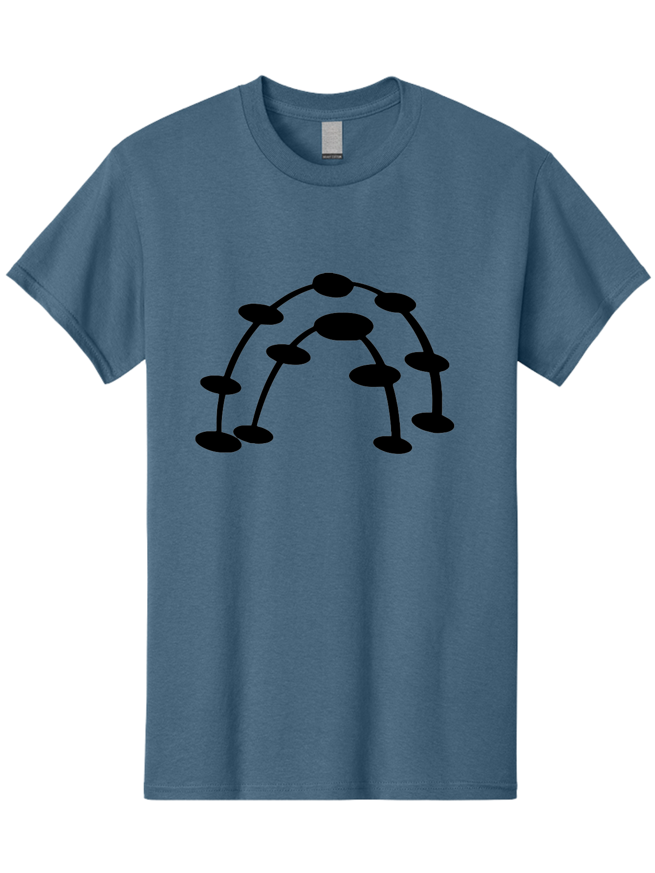Molecule-Structure Men'S Graphic Tee, 100% Cotton, Comfortable Casual Summer Wear, Machine Washable, Network Diagram, Interconnected Nodes, Abstract Design, Futuristic Illustration, Digital Connectivity, Complex Network, Node Connections, - Aaa465