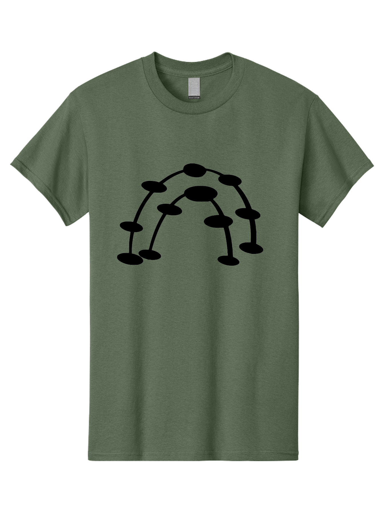 Molecule-Structure Men'S Graphic Tee, 100% Cotton, Comfortable Casual Summer Wear, Machine Washable, Network Diagram, Interconnected Nodes, Abstract Design, Futuristic Illustration, Digital Connectivity, Complex Network, Node Connections, - Aaa465
