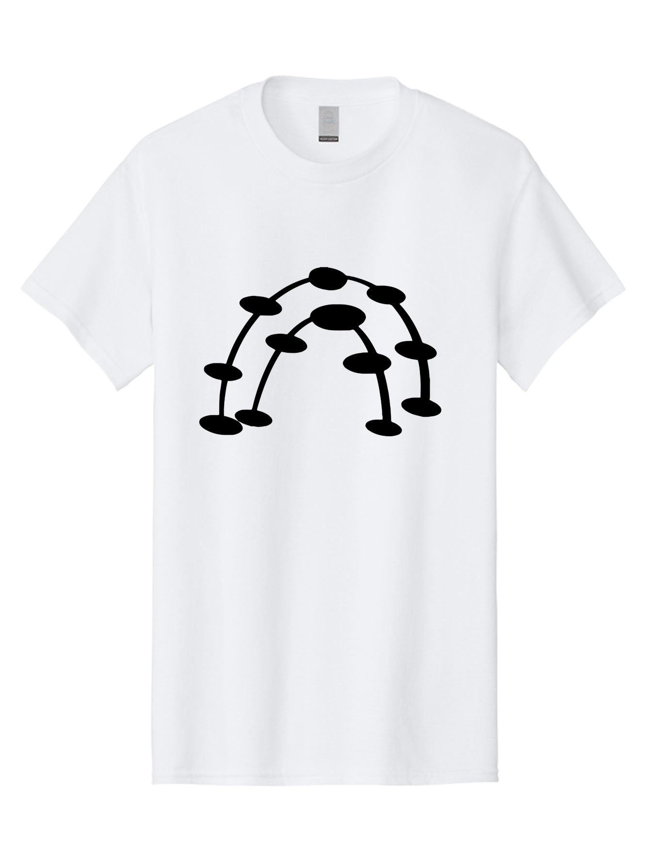 Molecule-Structure Men'S Graphic Tee, 100% Cotton, Comfortable Casual Summer Wear, Machine Washable, Network Diagram, Interconnected Nodes, Abstract Design, Futuristic Illustration, Digital Connectivity, Complex Network, Node Connections, - Aaa465