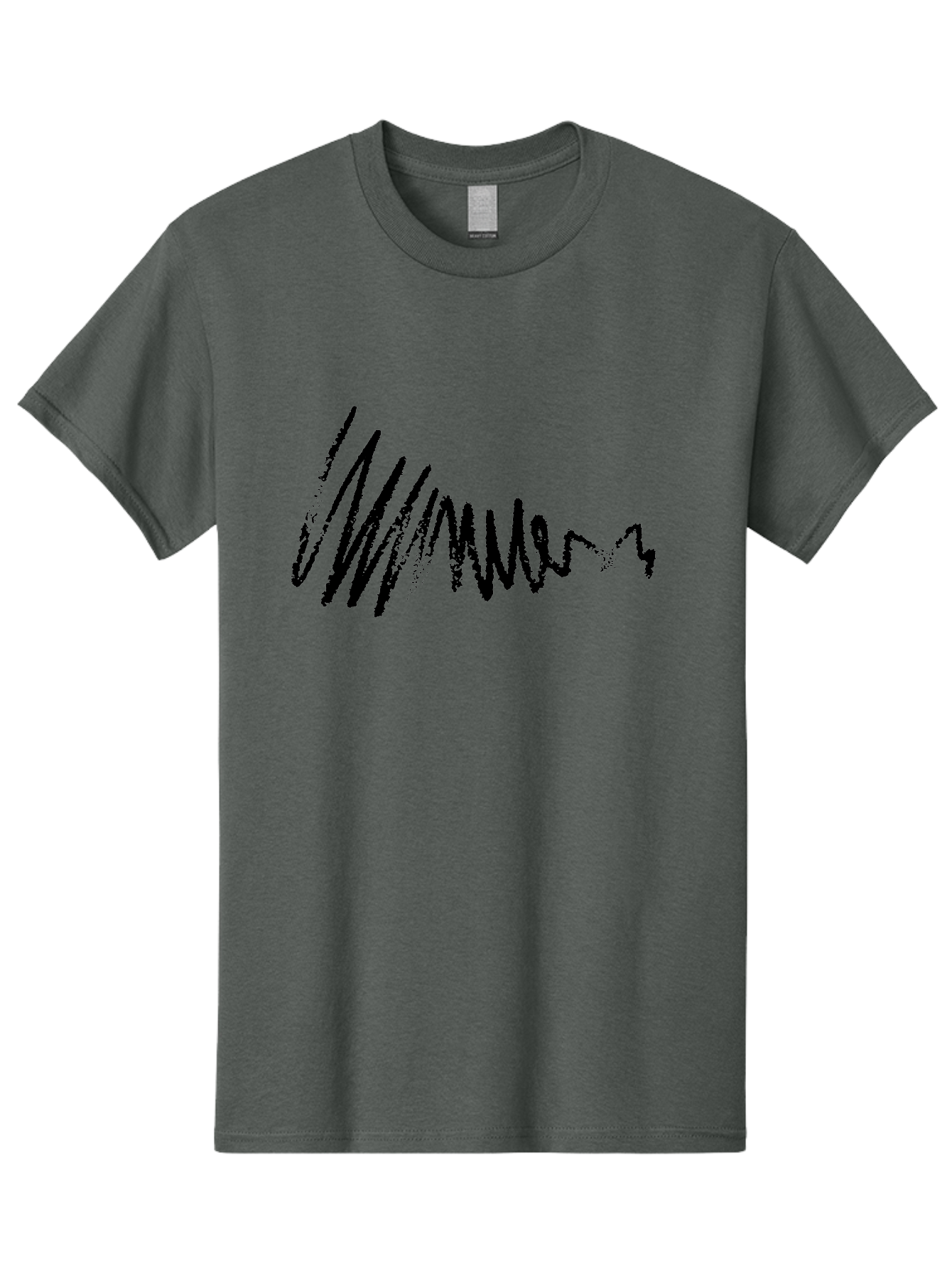 Mummer Men'S Graphic Tee, 100% Cotton, Comfortable Casual Summer Wear, Machine Washable, Black Scribble, Handwriting, Cursive Text, Abstract Design, Creative Typography, Mummer Word, Dynamic Lines, Artistic Expression - Aaa470