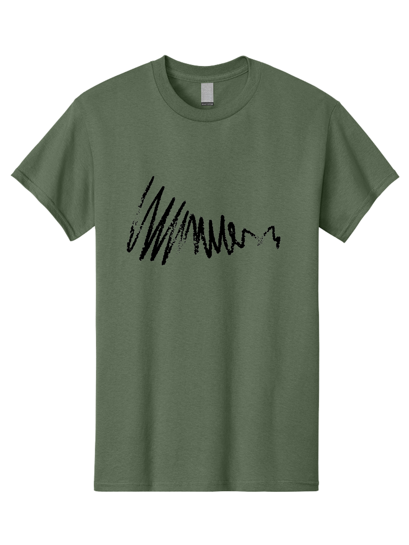 Mummer Men'S Graphic Tee, 100% Cotton, Comfortable Casual Summer Wear, Machine Washable, Black Scribble, Handwriting, Cursive Text, Abstract Design, Creative Typography, Mummer Word, Dynamic Lines, Artistic Expression - Aaa470