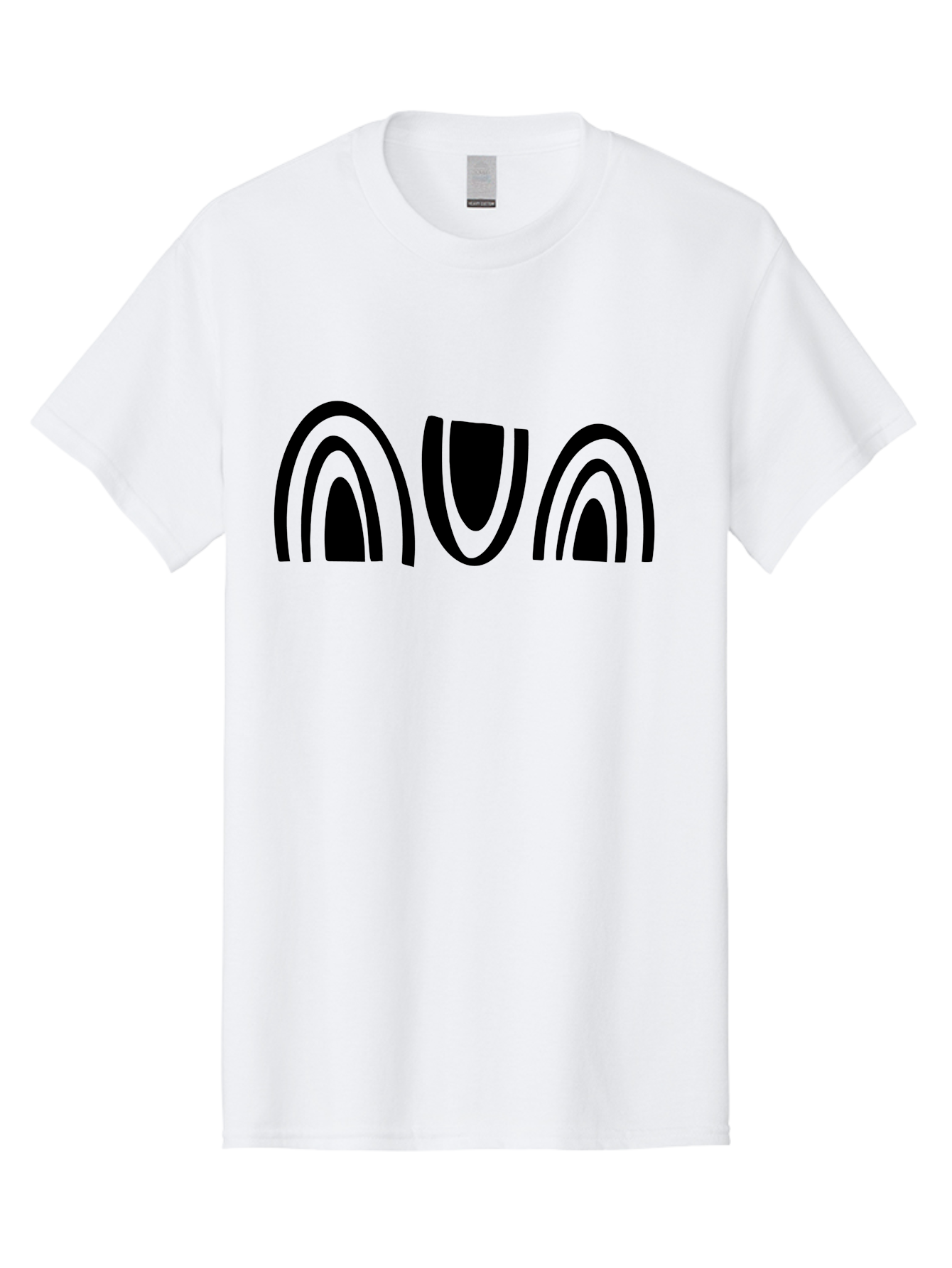 Nun Men'S Graphic Tee, 100% Cotton, Comfortable Casual Summer Wear, Machine Washable, Ava Logo, Minimalist Design, Black And Green Color Scheme, Simple Typography, Abstract Shapes, Modern Aesthetic, Graphical Elements - Aaa471