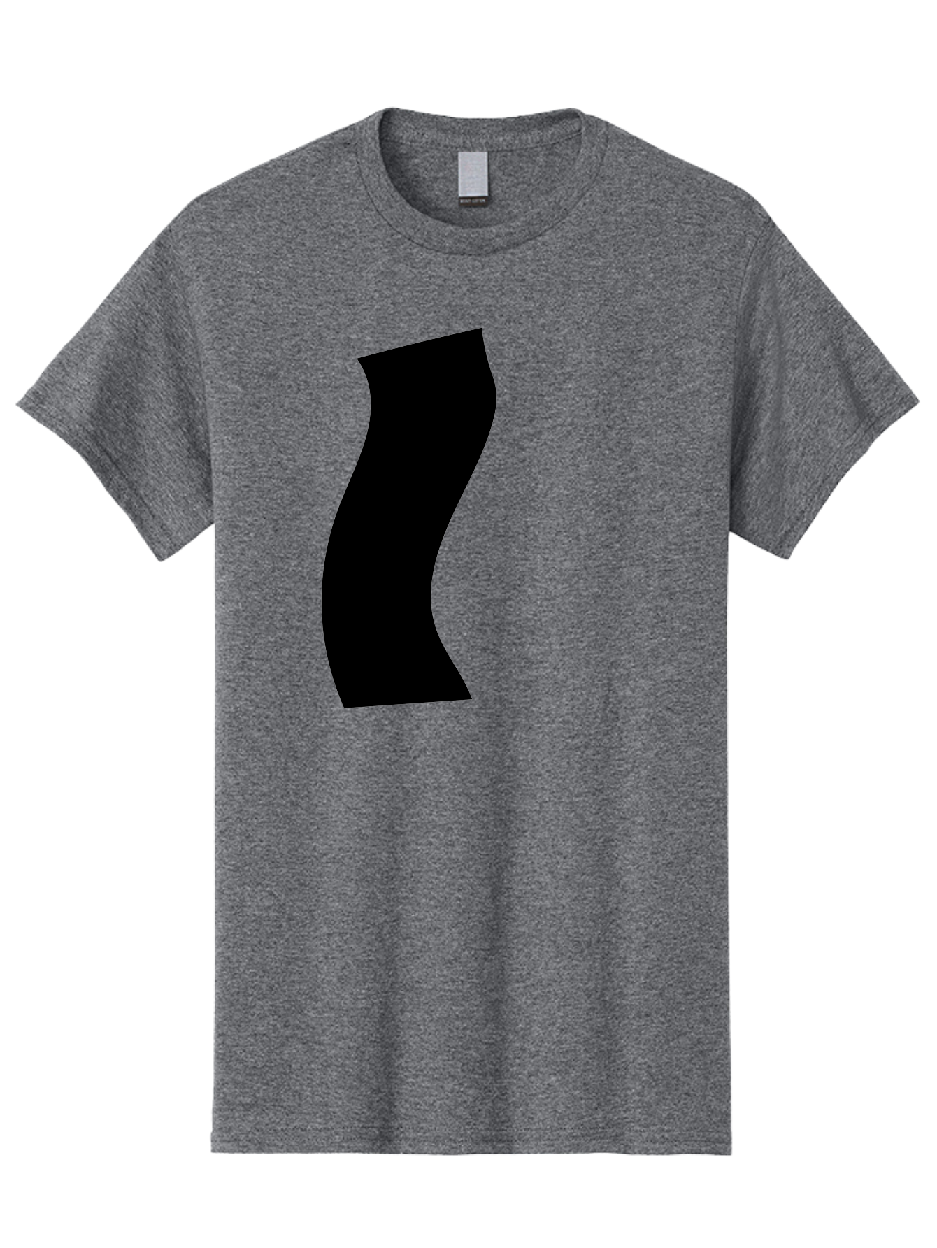 S Men'S Graphic Tee, 100% Cotton, Comfortable Casual Summer Wear, Machine Washable, Stylized Letter, Abstract Design, Minimalist Art, Bold Font, Modern Graphic, Sleek Typography, Simple Shape - Aaa480