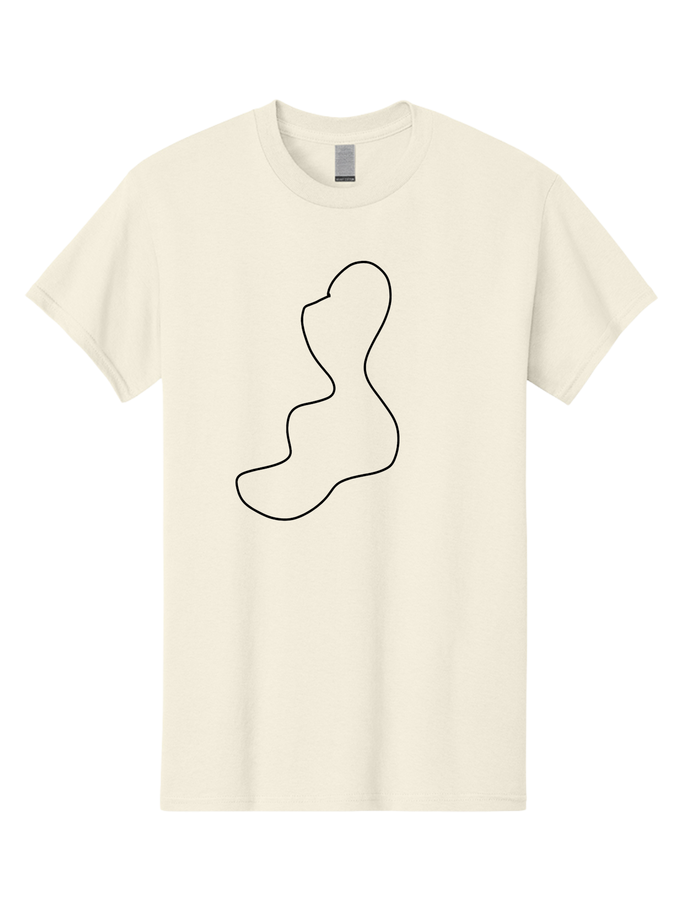 Shoe-Sole Men'S Graphic Tee, 100% Cotton, Comfortable Casual Summer Wear, Machine Washable, Black Outline, Minimalist Design, Simple Shape, Footprint, Abstract Art, Modern Graphic, Sleek Line Art, Contemporary Illustration - Aaa486