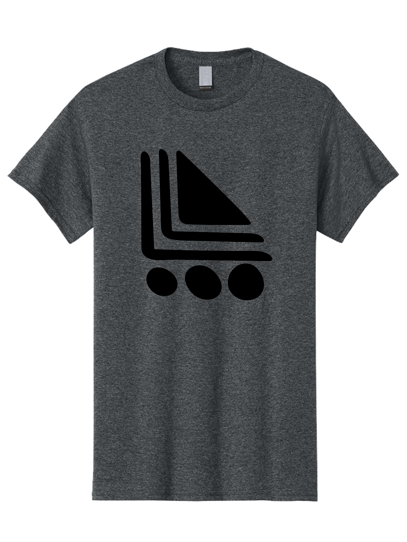 Shopping-Cart Men'S Graphic Tee, 100% Cotton, Comfortable Casual Summer Wear, Machine Washable, Shopping Cart Icon, E-Commerce Symbol, Online Shopping, Digital Marketplace, Minimalist Design, Bold Graphics, Black Silhouette - Aaa487