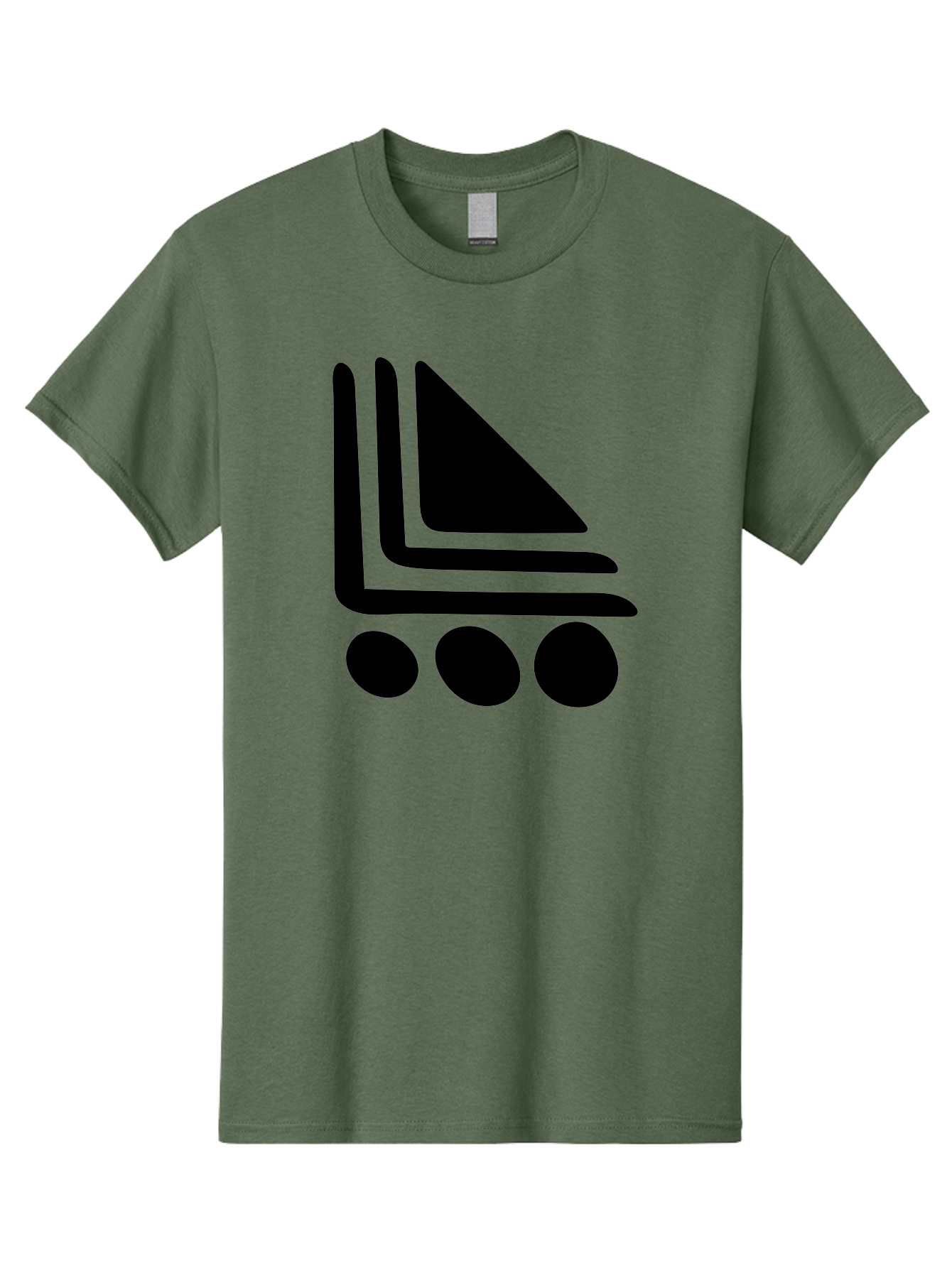 Shopping-Cart Men'S Graphic Tee, 100% Cotton, Comfortable Casual Summer Wear, Machine Washable, Shopping Cart Icon, E-Commerce Symbol, Online Shopping, Digital Marketplace, Minimalist Design, Bold Graphics, Black Silhouette - Aaa487