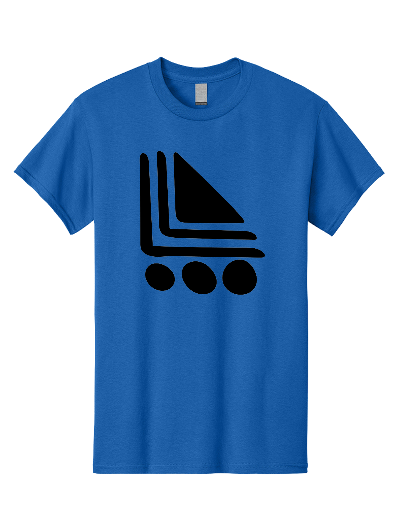 Shopping-Cart Men'S Graphic Tee, 100% Cotton, Comfortable Casual Summer Wear, Machine Washable, Shopping Cart Icon, E-Commerce Symbol, Online Shopping, Digital Marketplace, Minimalist Design, Bold Graphics, Black Silhouette - Aaa487