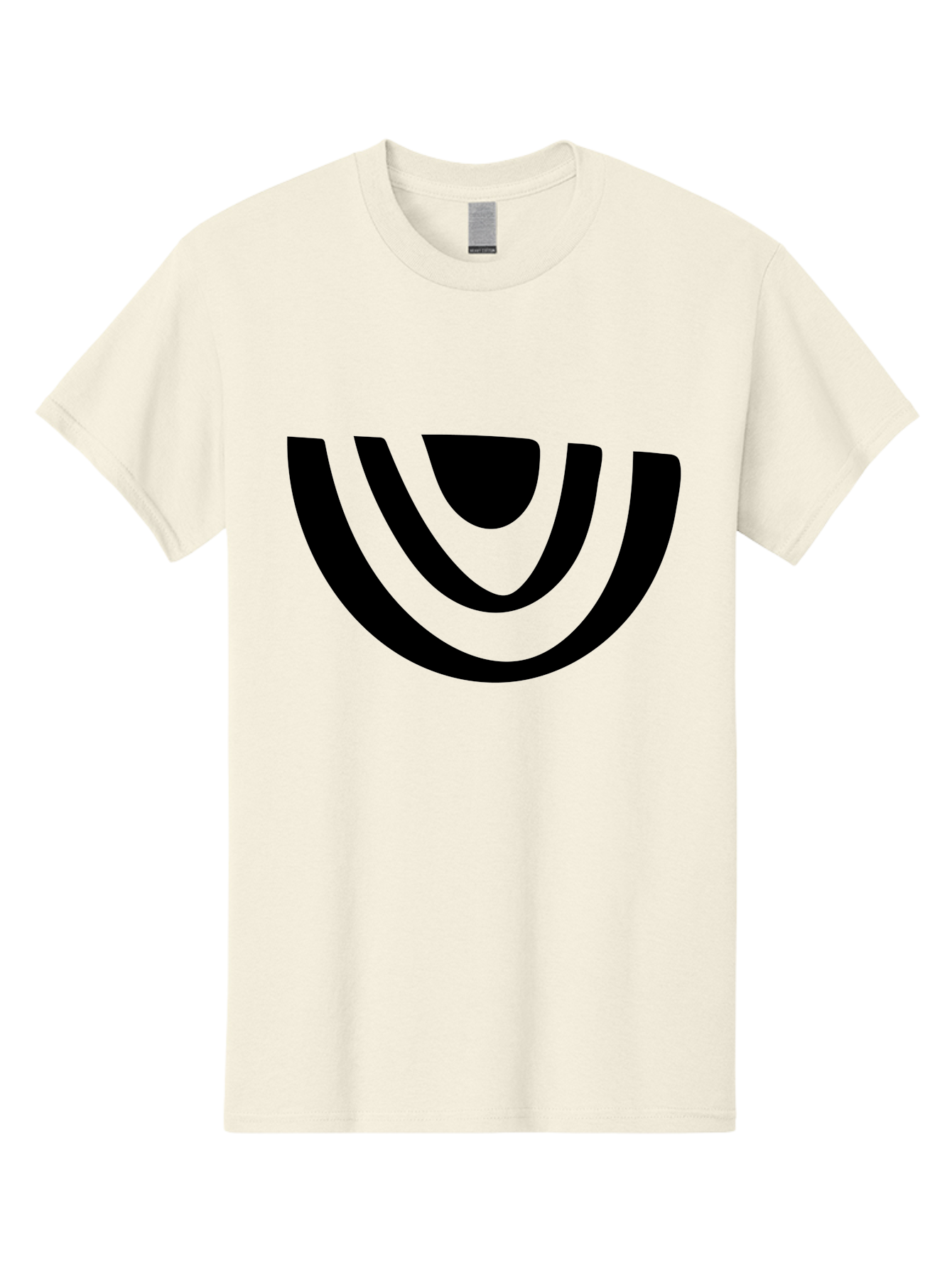 Smile Men'S Graphic Tee, 100% Cotton, Comfortable Casual Summer Wear, Machine Washable, Modern Logo, Abstract Symbol, Curved Lines, Futuristic Design, Sleek And Minimalist, Black And Green Color Scheme, Dynamic Graphic - Aaa489