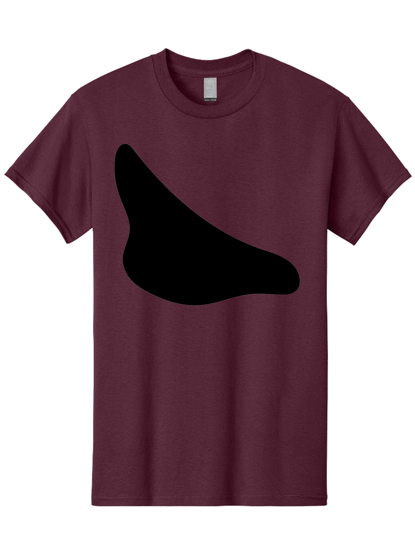 Stylized-Foot Men'S Graphic Tee, 100% Cotton, Comfortable Casual Summer Wear, Machine Washable, Shoe Sole, Footwear Design, Minimalist Shape, Black Silhouette, Simple Graphic, Modern Style - Aaa494