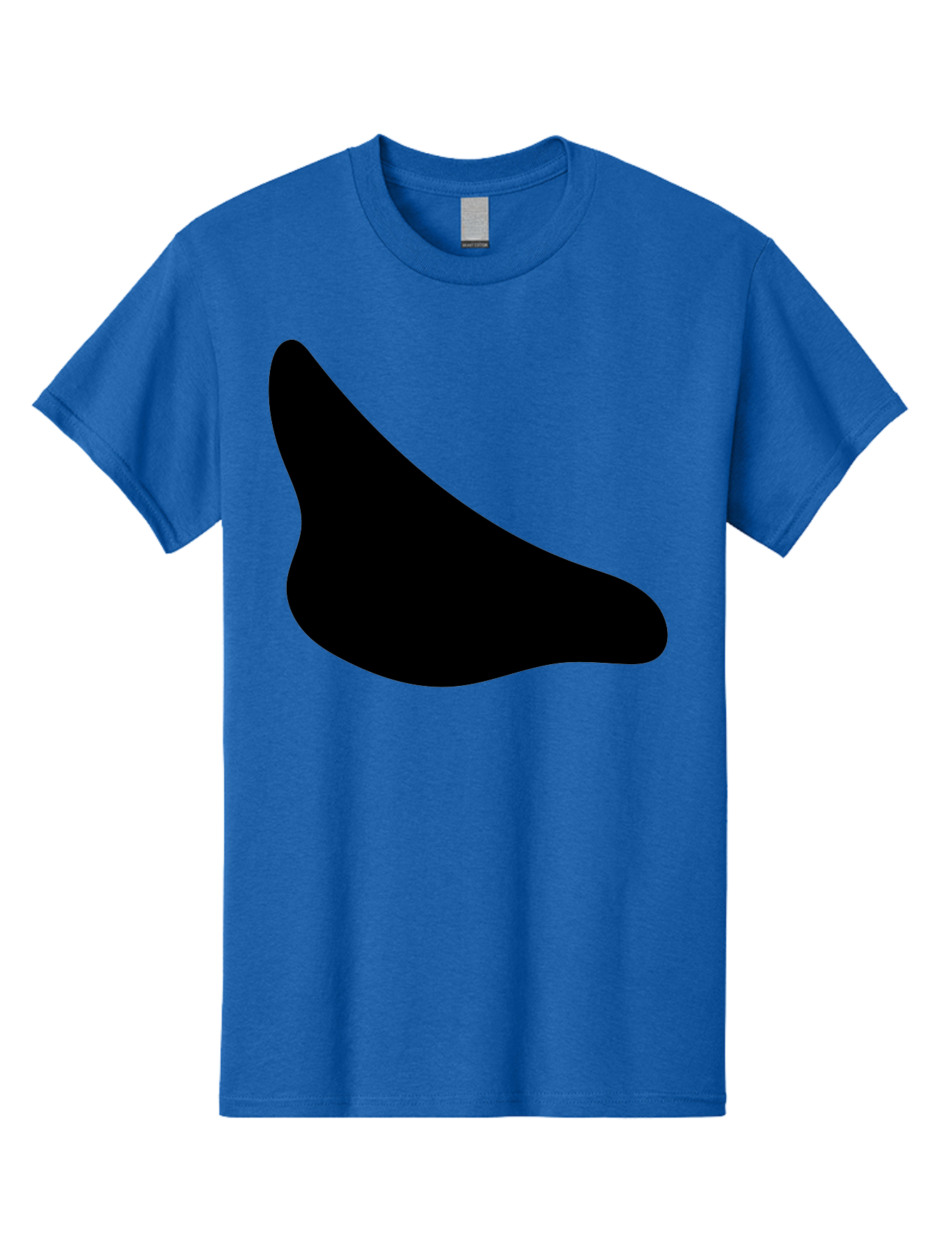 Stylized-Foot Men'S Graphic Tee, 100% Cotton, Comfortable Casual Summer Wear, Machine Washable, Shoe Sole, Footwear Design, Minimalist Shape, Black Silhouette, Simple Graphic, Modern Style - Aaa494