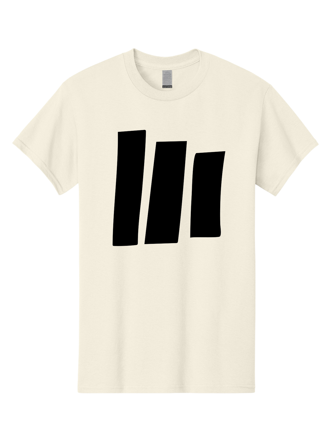 Three-Black-Bars Men'S Graphic Tee, 100% Cotton, Comfortable Casual Summer Wear, Machine Washable, Equalizer Bars, Music Visualization, Audio Levels, Sound Waves, Music Technology, Beat Detection, Frequency Analysis - Aaa496