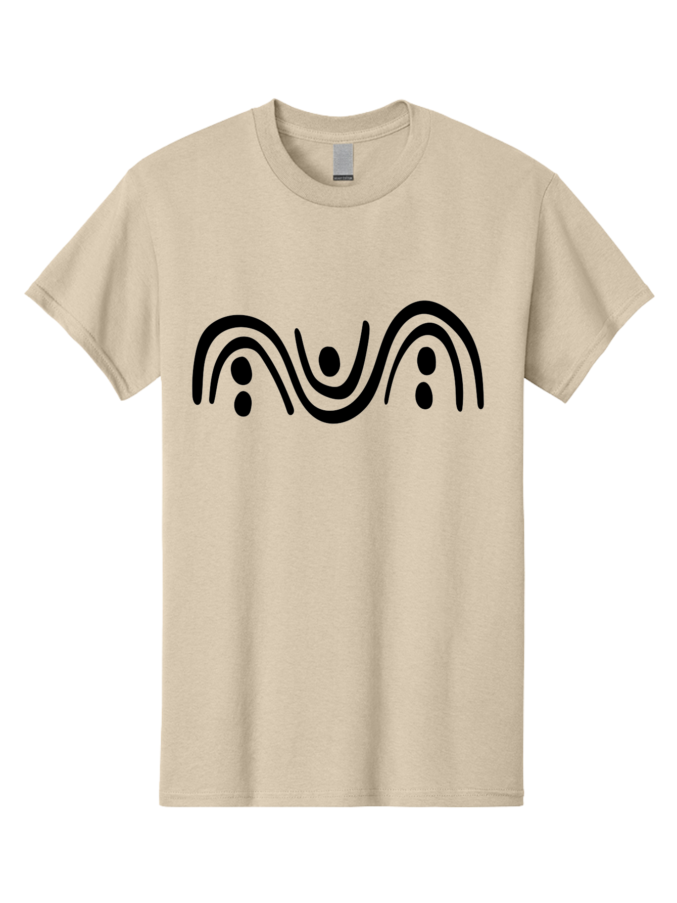 Three-Black-Dots Men'S Graphic Tee, 100% Cotton, Comfortable Casual Summer Wear, Machine Washable, Modern Art, Minimalist Design, Abstract Shapes, Black Lines, Stylized Dots, Contemporary Graphic, Simple Icon - Aaa497