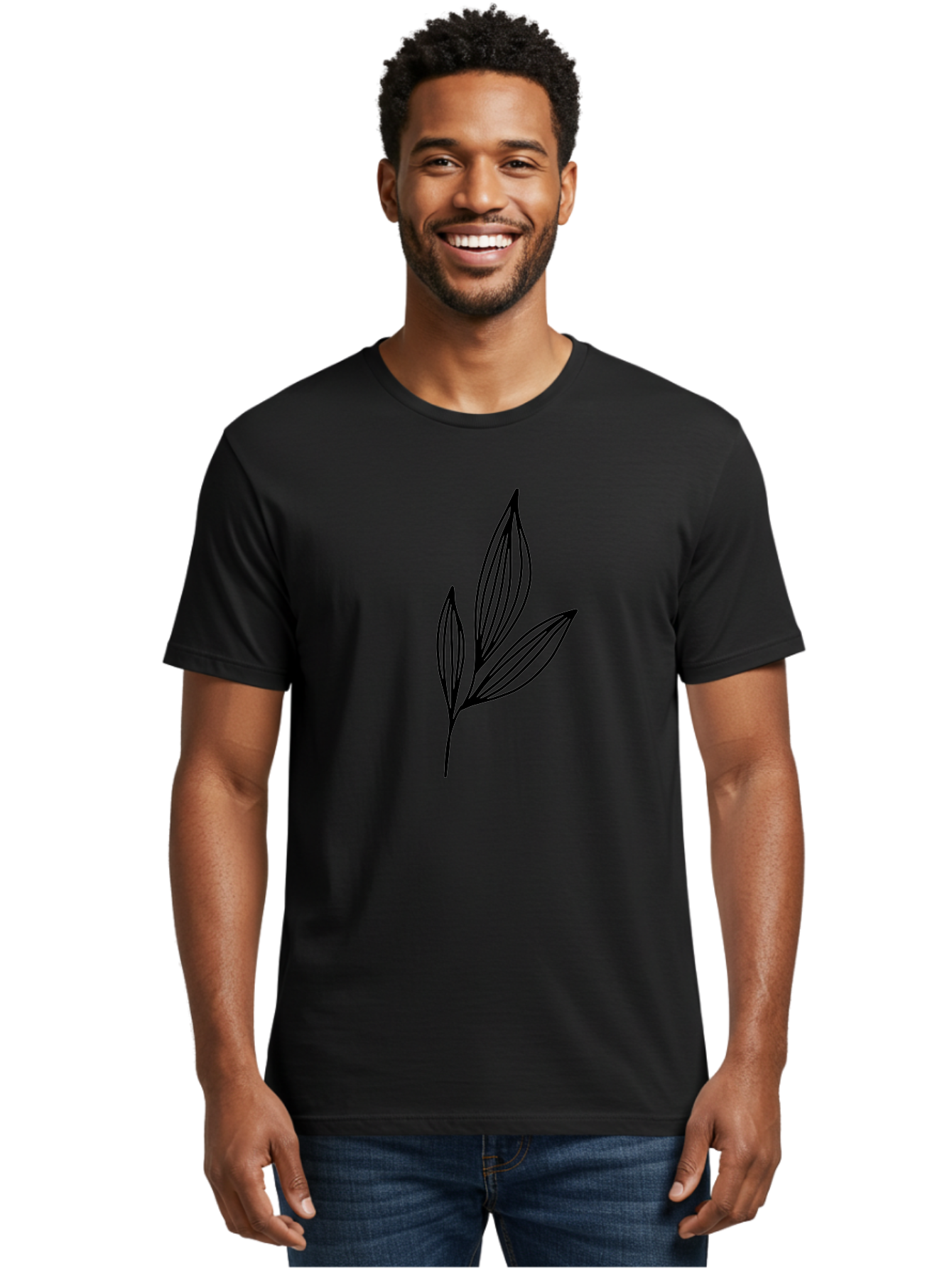 simple leaf design, minimalist leaves, botanical illustration, leaf outline, black lines, nature-inspired graphics, leaf pattern