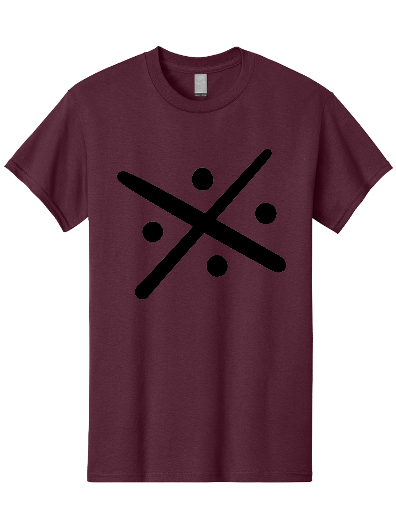 Tic-Tac-Toe Men'S Graphic Tee, 100% Cotton, Comfortable Casual Summer Wear, Machine Washable, Tic Tac Toe Game, Strategy Game, Two-Player Game, Simple Graphics, Minimalistic Design, Black And Green Colors, Game Board, Fun Gameplay, - Aaa501