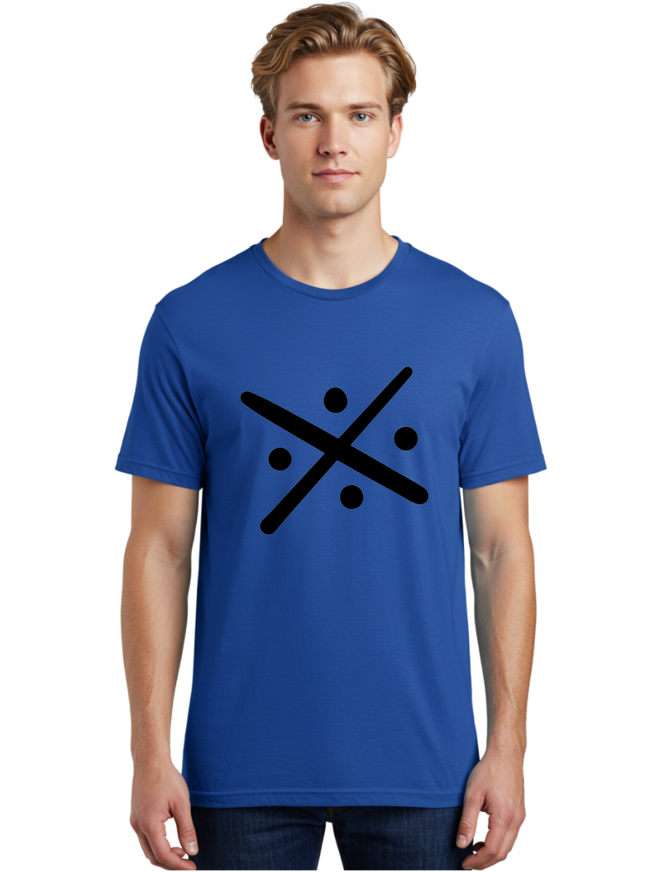 Tic-Tac-Toe Men'S Graphic Tee, 100% Cotton, Comfortable Casual Summer Wear, Machine Washable, Tic Tac Toe Game, Strategy Game, Two-Player Game, Simple Graphics, Minimalistic Design, Black And Green Colors, Game Board, Fun Gameplay, - Aaa501