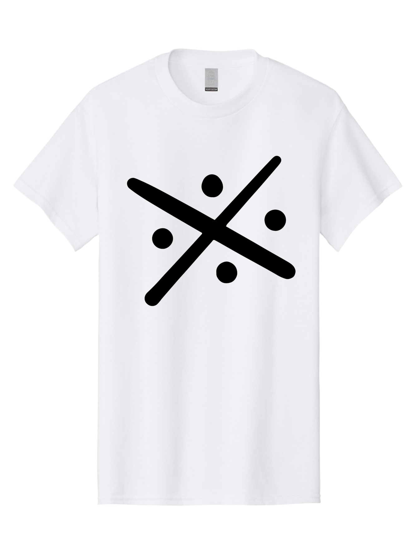 Tic-Tac-Toe Men'S Graphic Tee, 100% Cotton, Comfortable Casual Summer Wear, Machine Washable, Tic Tac Toe Game, Strategy Game, Two-Player Game, Simple Graphics, Minimalistic Design, Black And Green Colors, Game Board, Fun Gameplay, - Aaa501