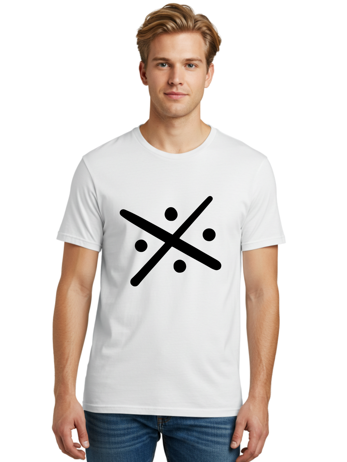 Tic-Tac-Toe Men'S Graphic Tee, 100% Cotton, Comfortable Casual Summer Wear, Machine Washable, Tic Tac Toe Game, Strategy Game, Two-Player Game, Simple Graphics, Minimalistic Design, Black And Green Colors, Game Board, Fun Gameplay, - Aaa501
